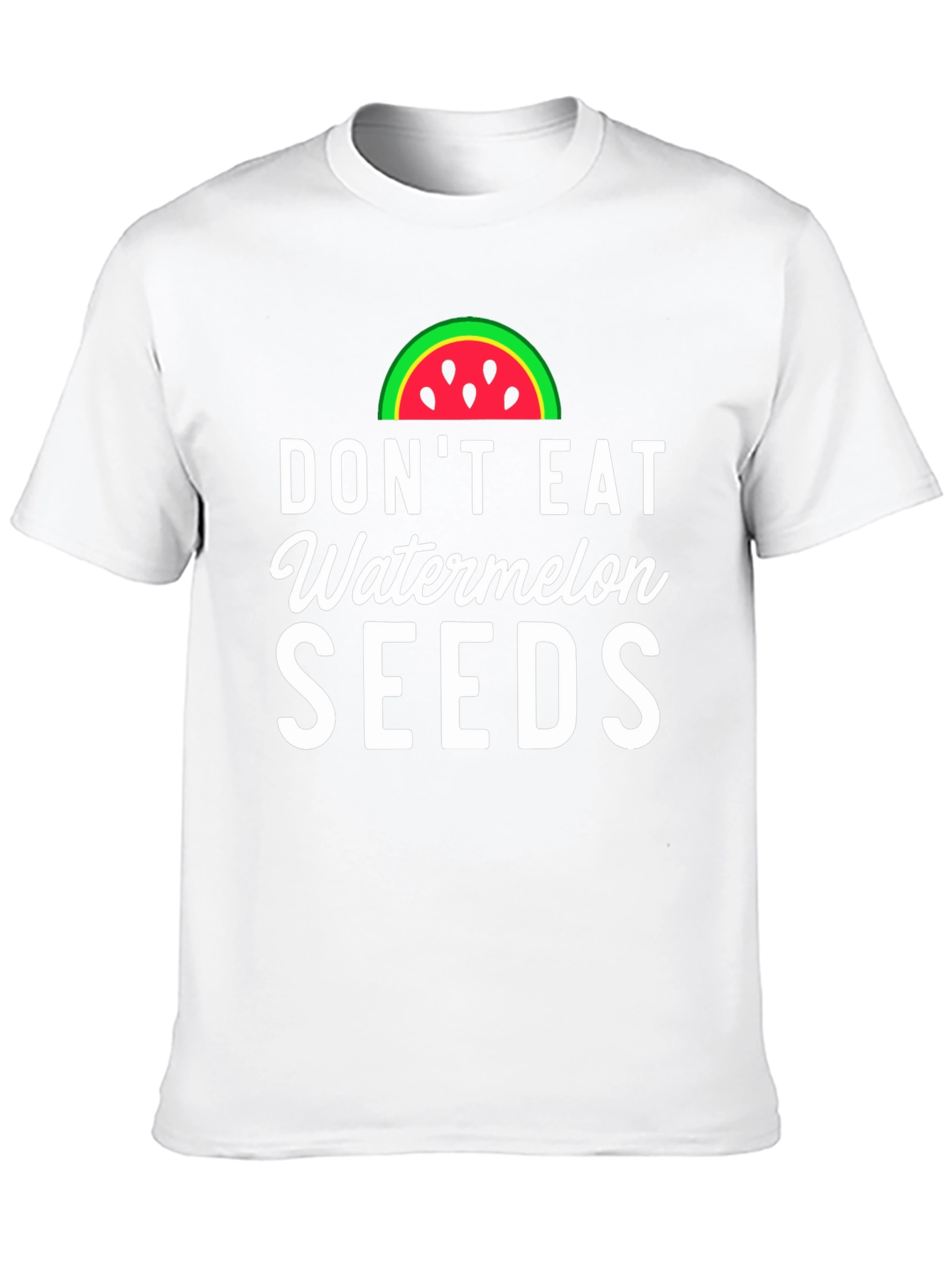 Black Don't Eat Watermelon Seeds Novelty Graphic Tee view 10