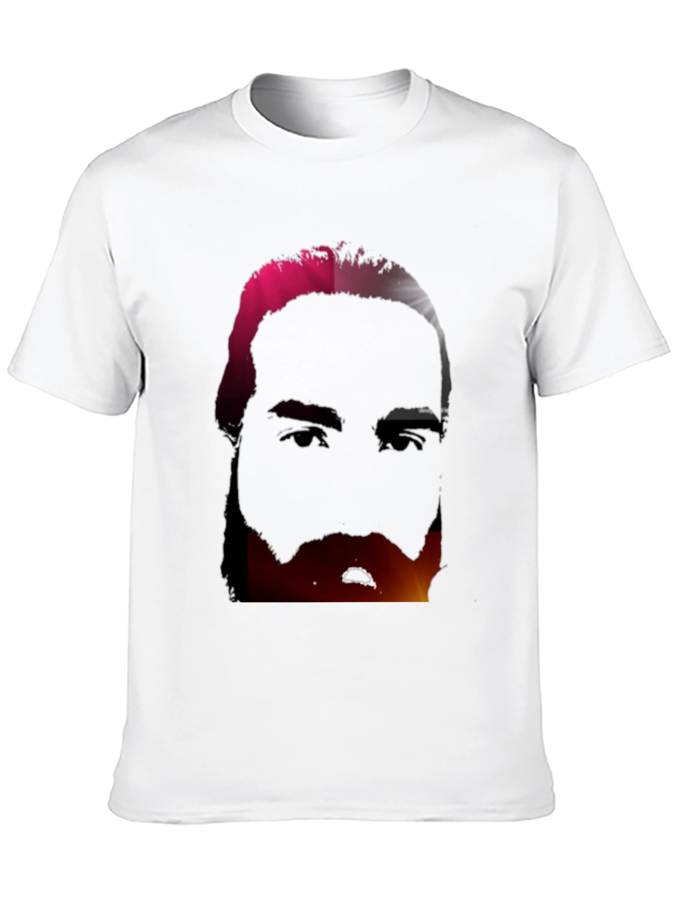 Black Abstract Face Graphic Tee - Modern Black T-Shirt view 10