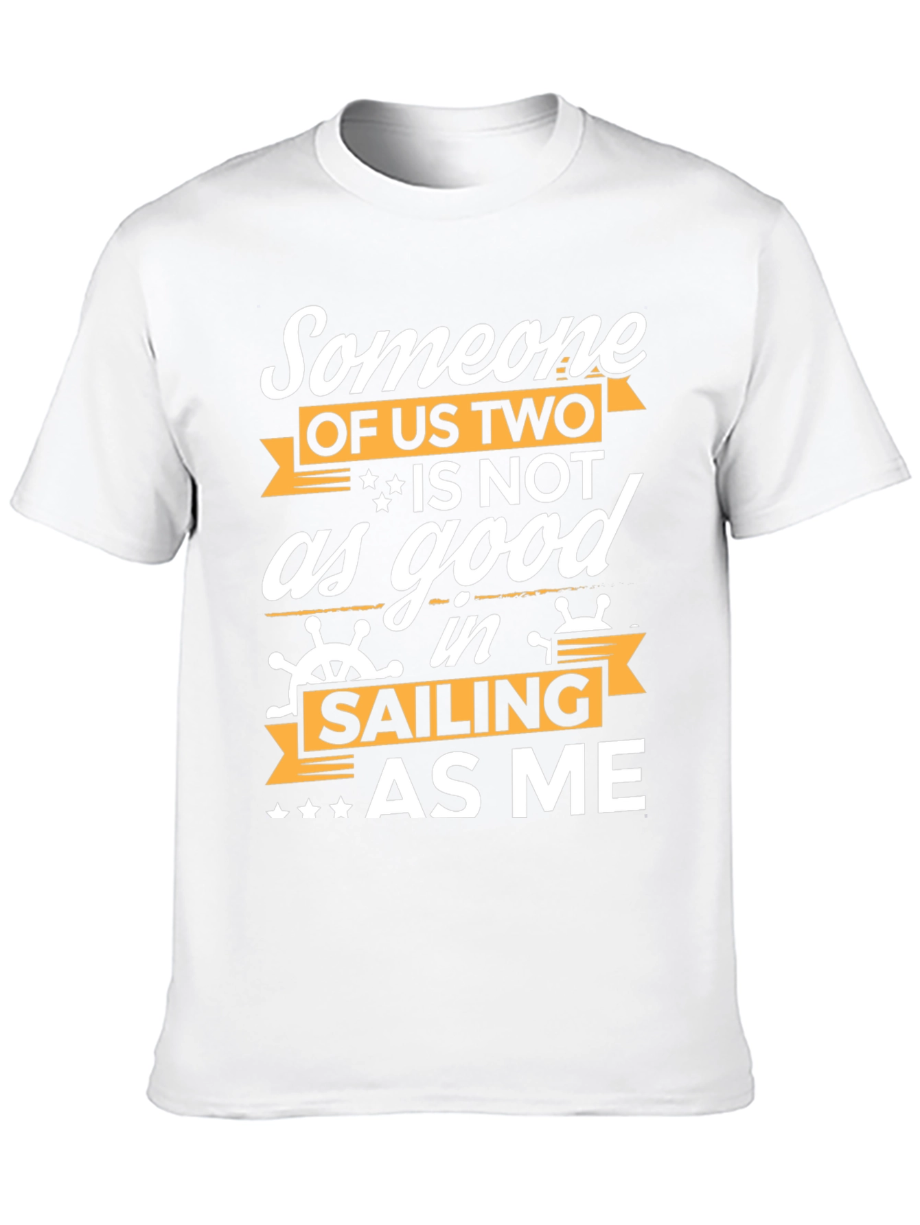 Black Funny Sailing T-Shirt - Someone Of Us Two view 10