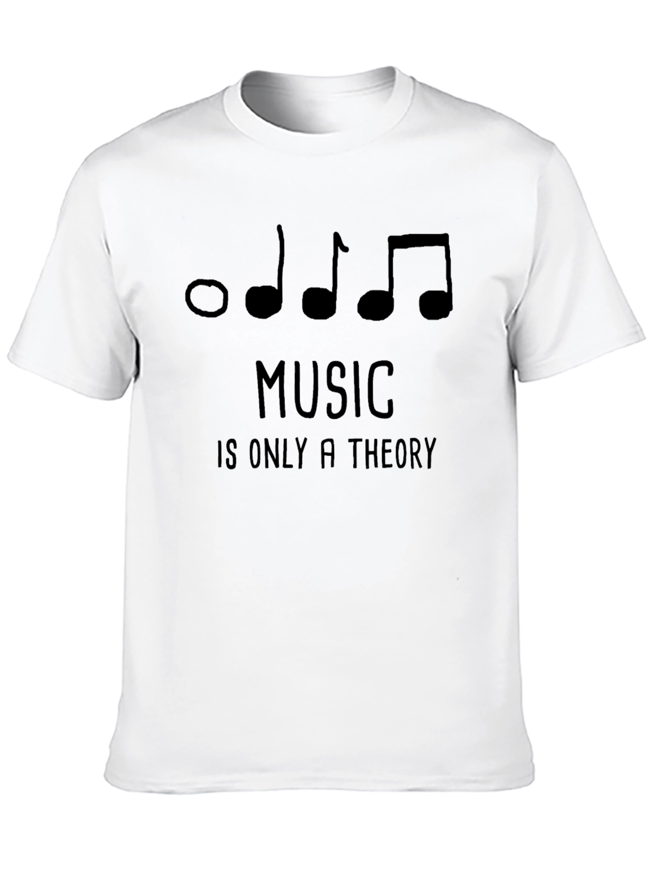 Black Music Theory T-Shirt - Novelty Graphic Tee view 10