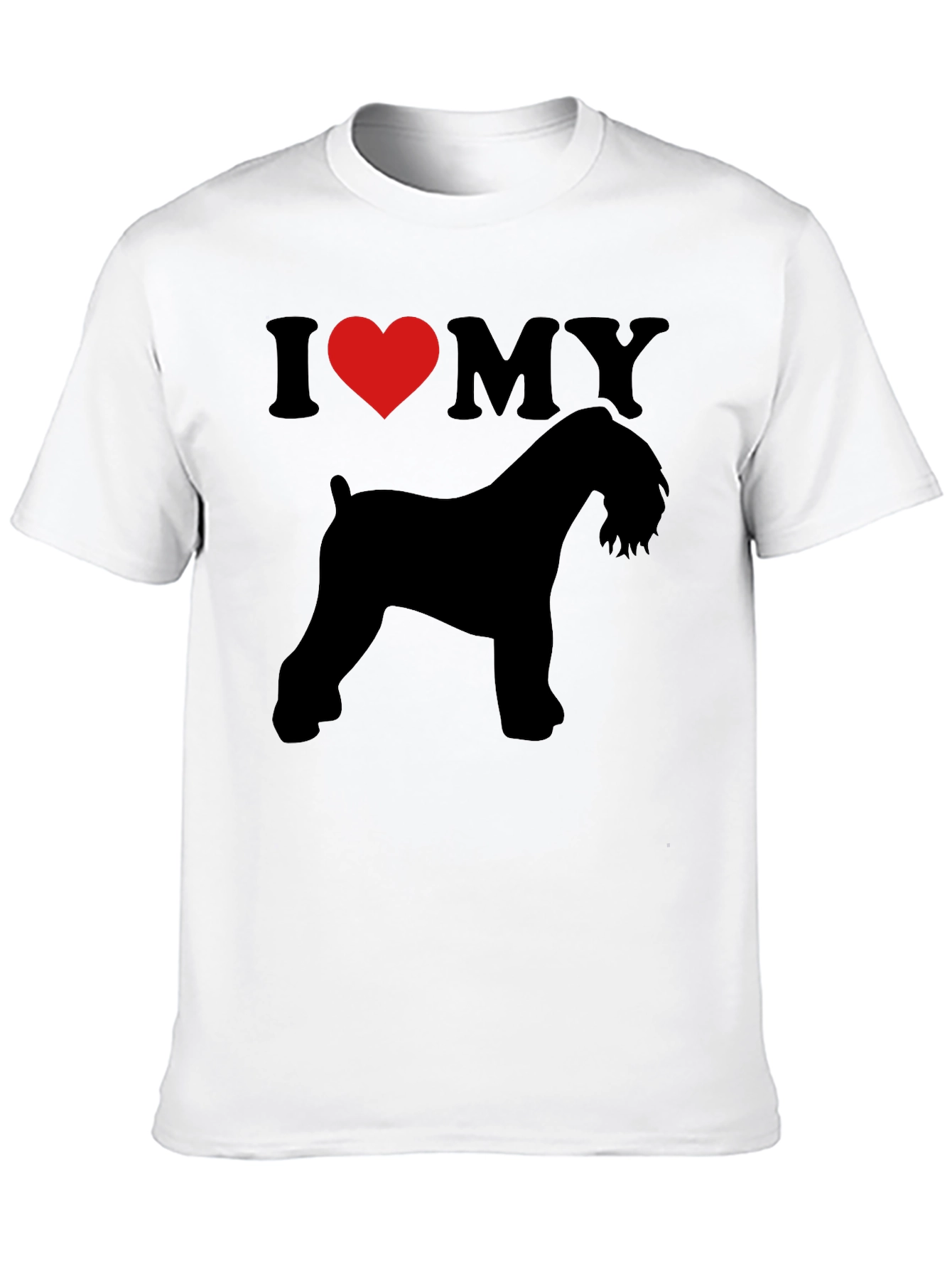 I Heart My Dog T-Shirt - Black Dog Lover Tee - 10