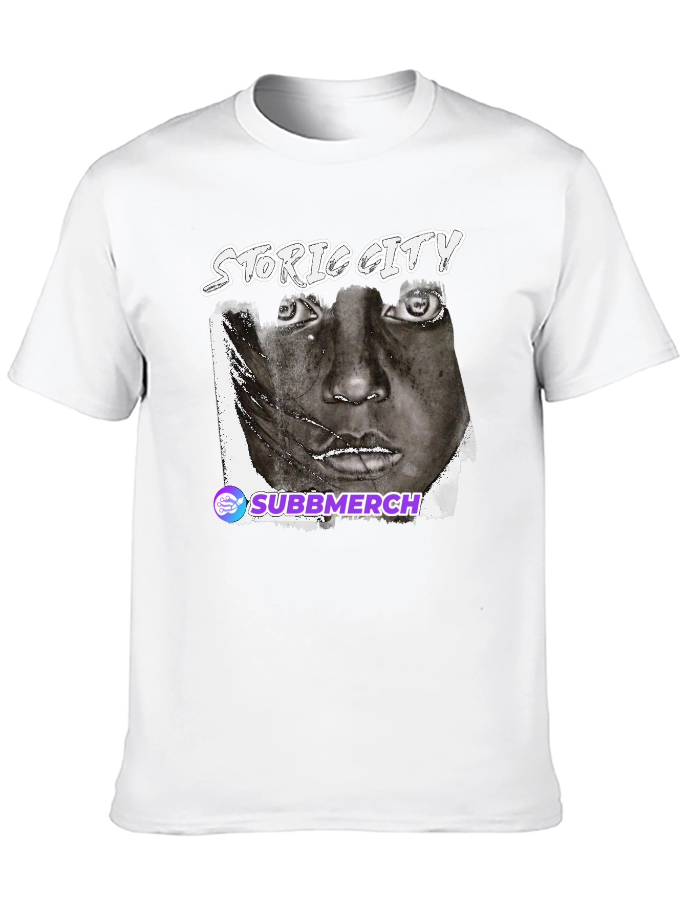 Black Black Graphic Tee - Historic City Portrait view 10