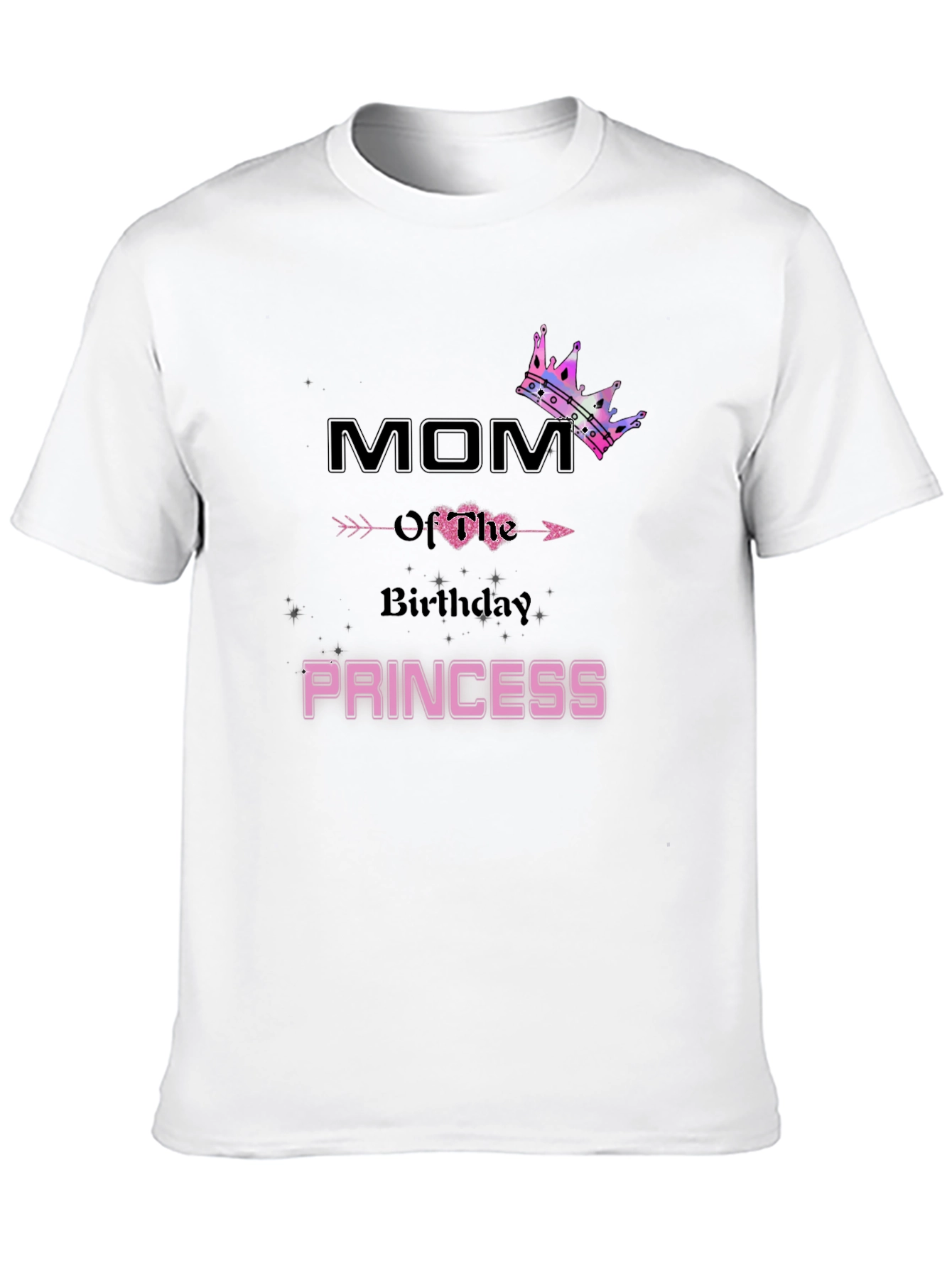 Black Mom Birthday Princess T-Shirt view 10