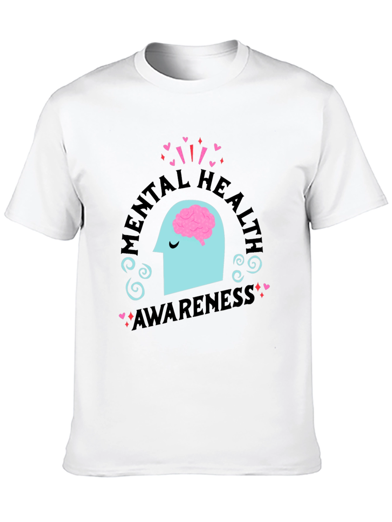 Black Mental Health Awareness Graphic T-Shirt view 10