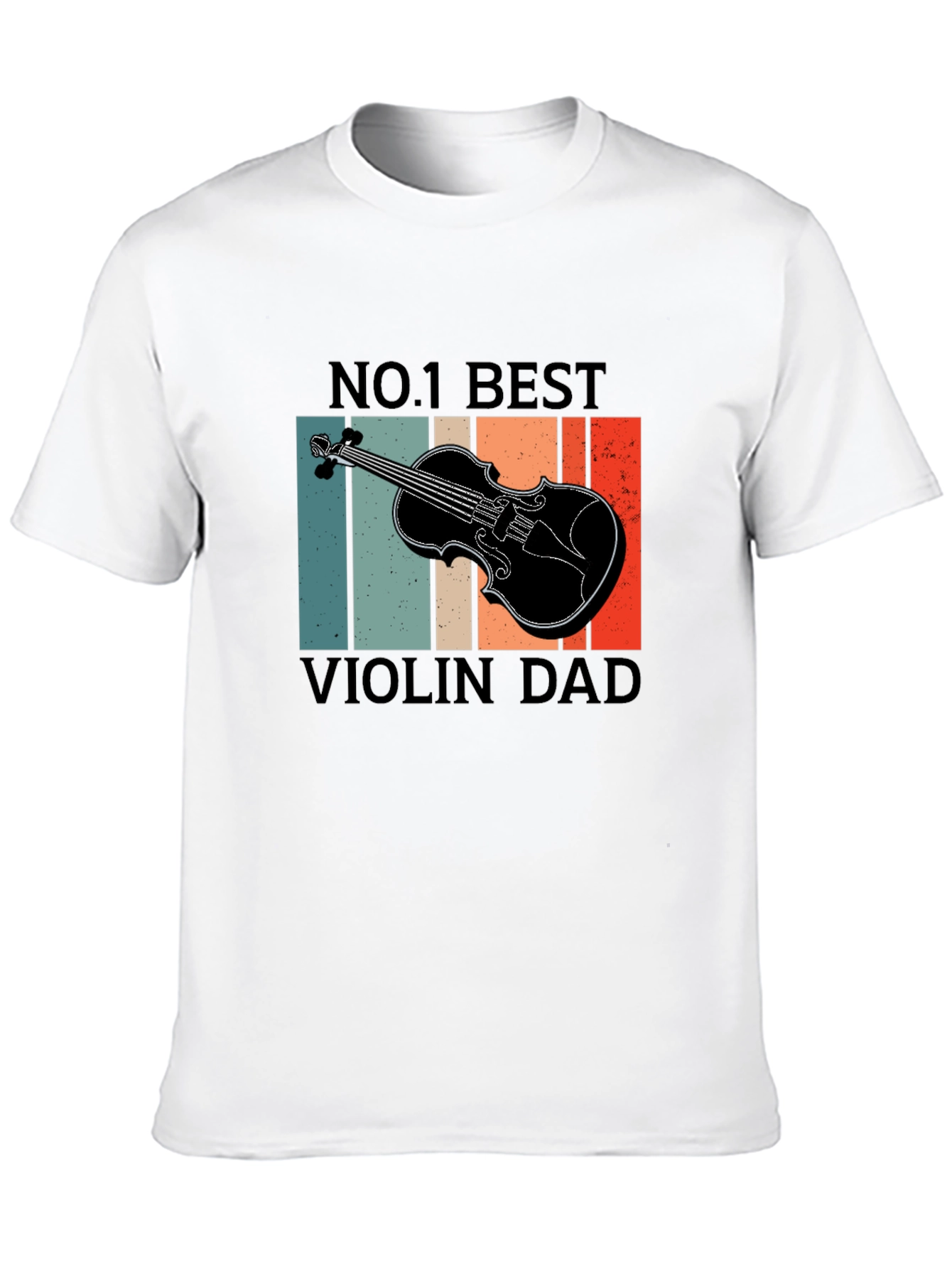 Black No. 1 Best Violin Dad T-Shirt - Music Lover Gift view 10