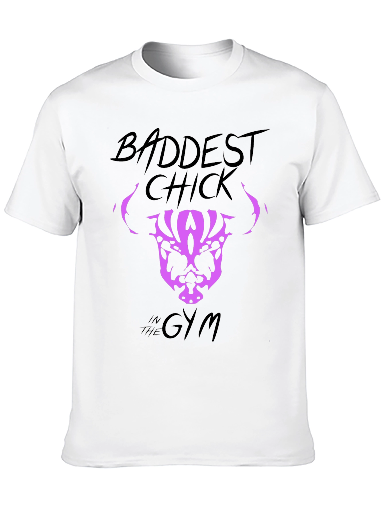 Baddest Chick in the Gym Graphic T-Shirt - 10
