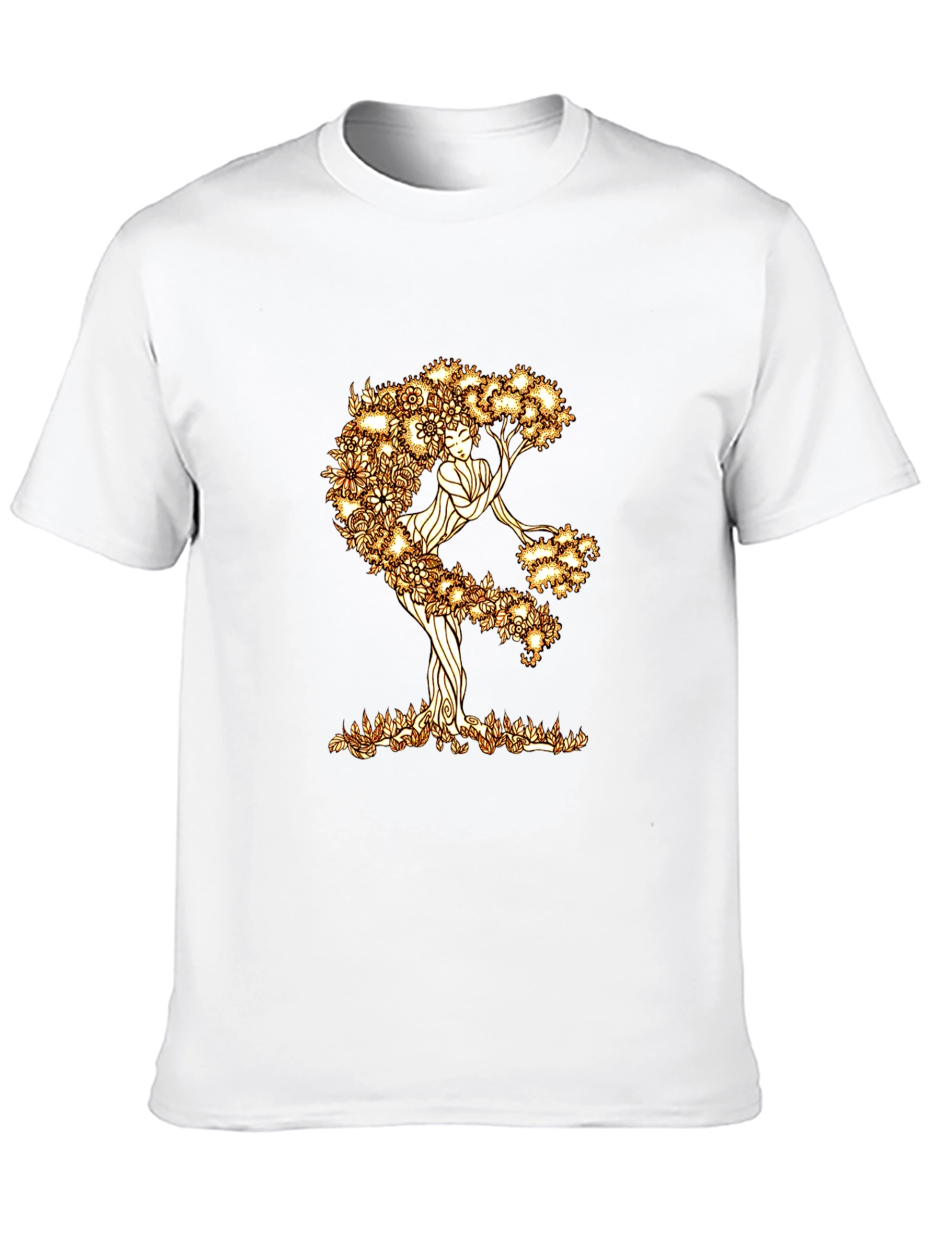 Black Nature Woman Graphic Tee - Black Cotton Blend view 10