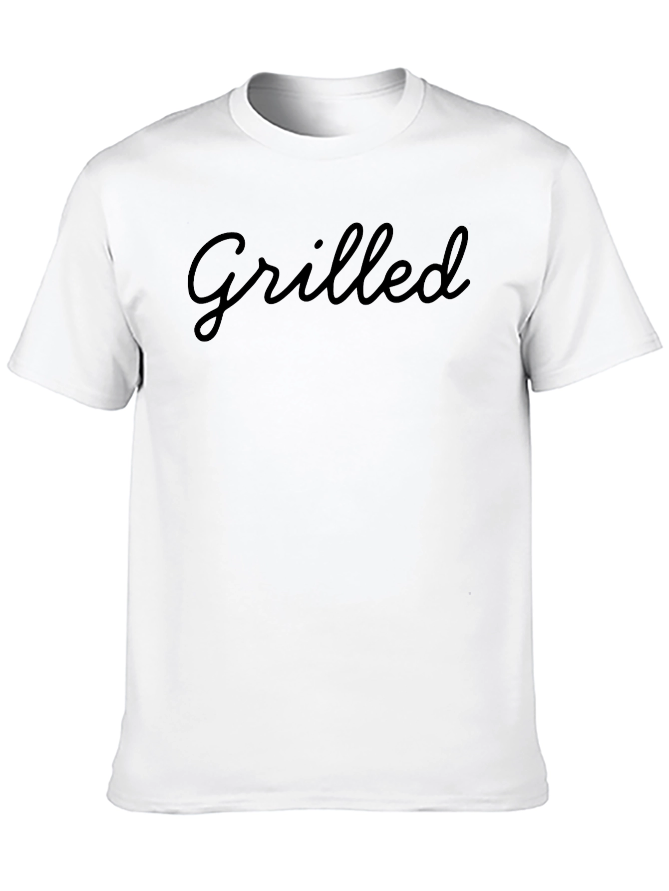 Black Grilled T-Shirt - Black Casual Tee view 10