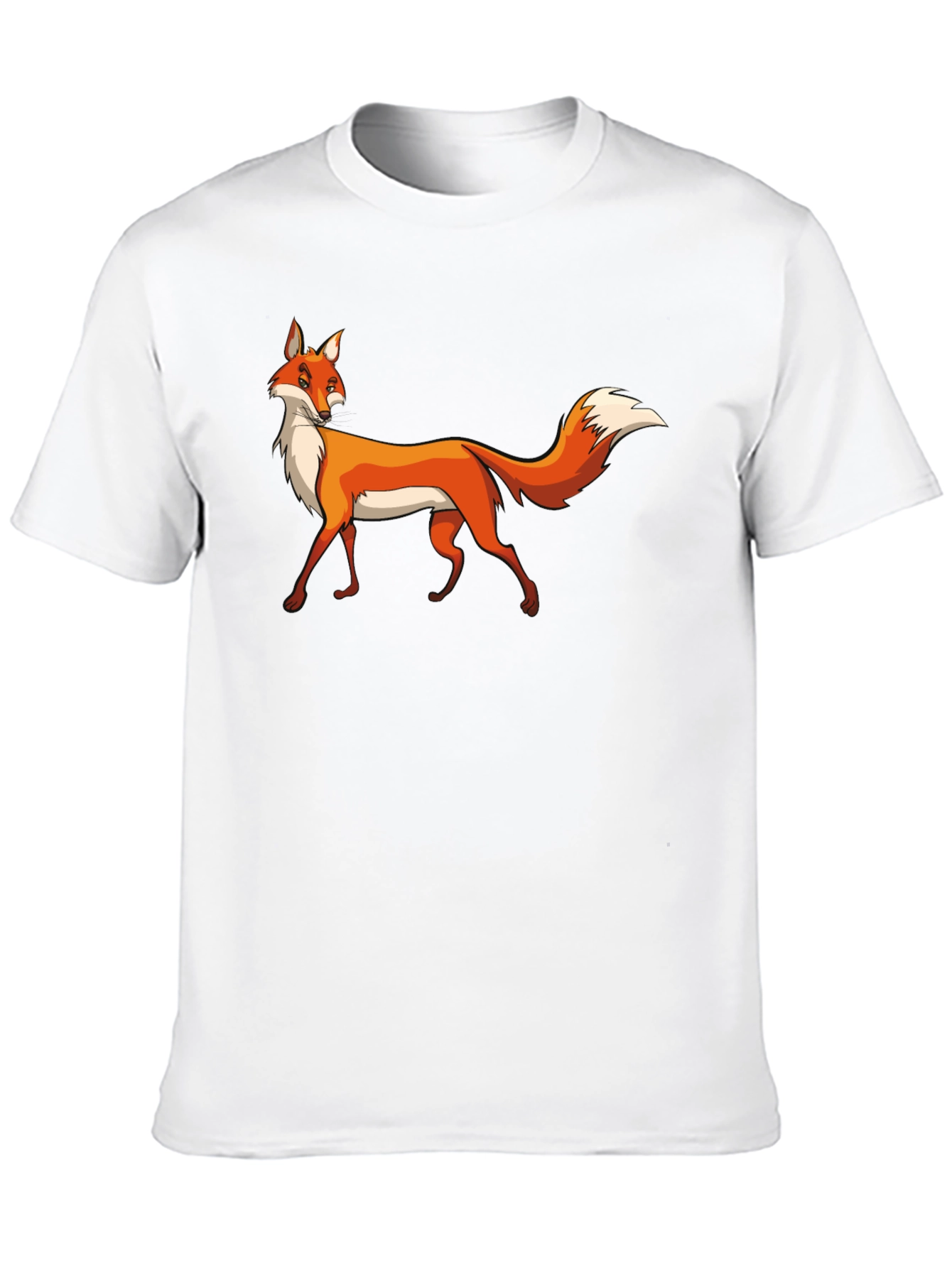 Black Fox Graphic Black T-Shirt, Premium Cotton Tee view 10