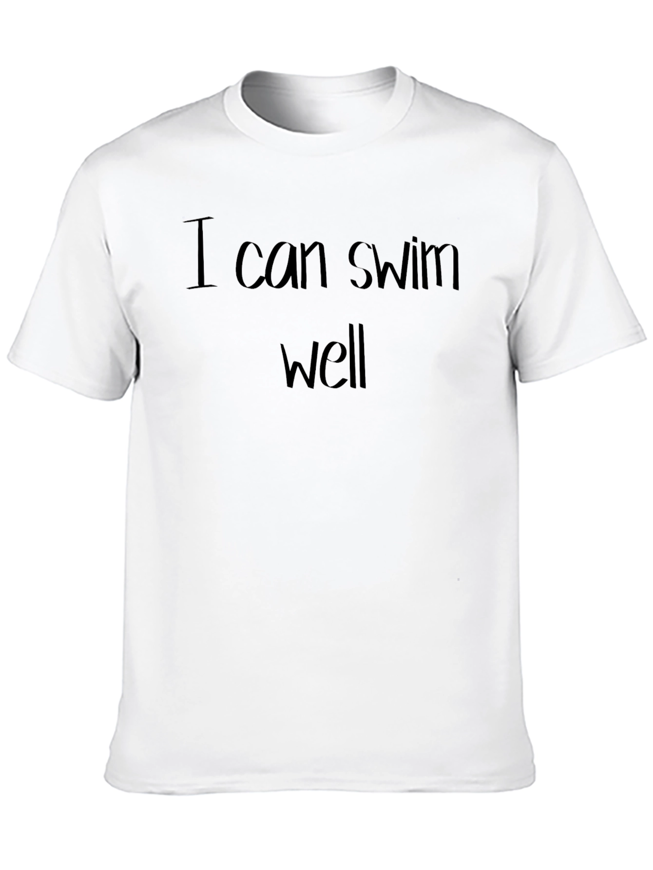 Black I Can Swim Well Graphic Tee - Black T-Shirt view 10