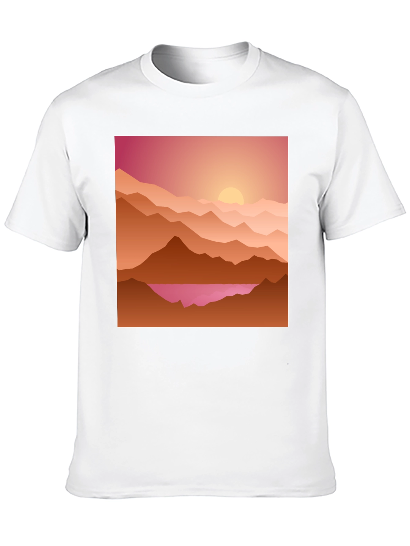 Black Sunset Mountain Graphic Tee - Casual Style view 10