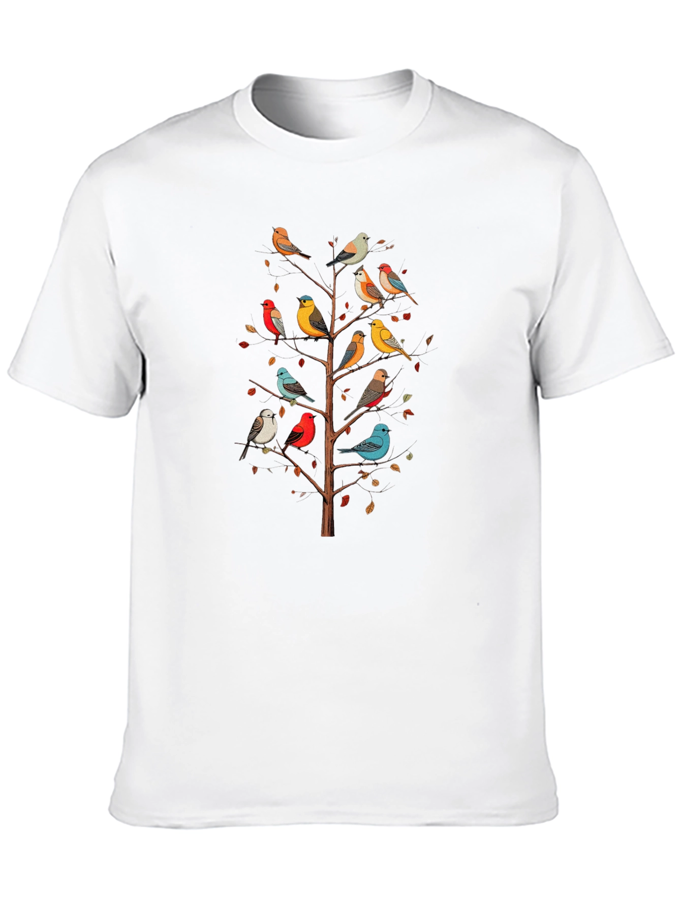 Black Birds on a Tree Graphic T-Shirt - Nature Inspired Tee view 10