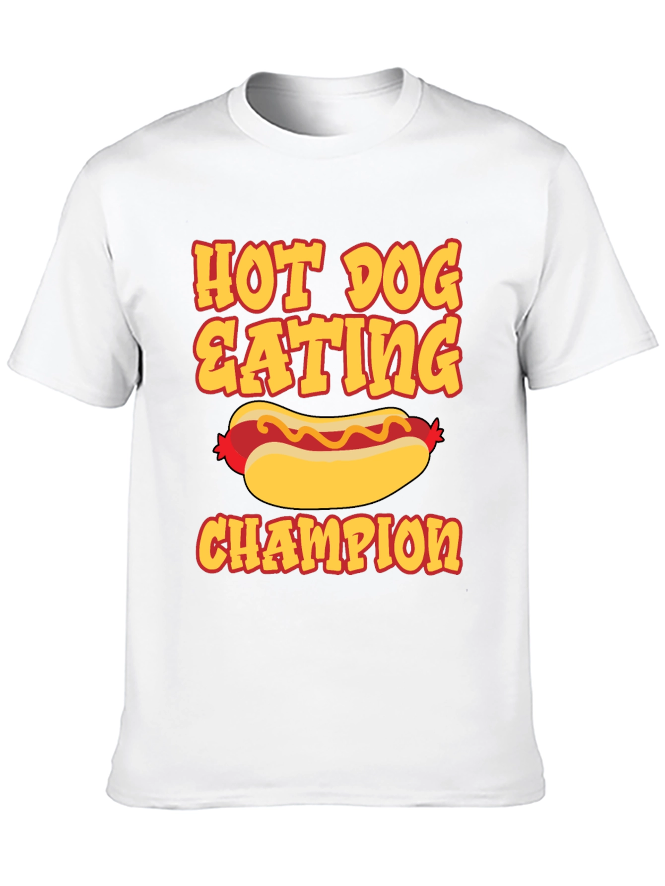 Black Hot Dog Eating Champion Graphic Tee view 10