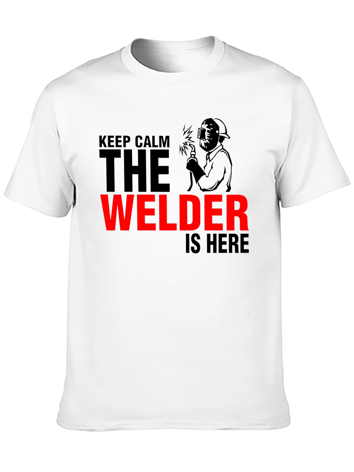 Keep Calm Welder Graphic Tee - Black - 10
