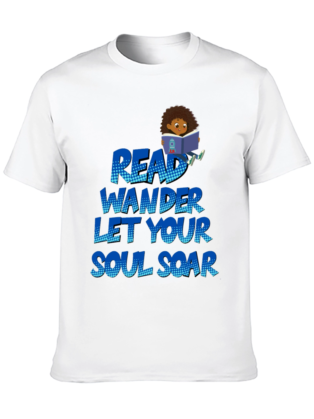 Black Read Wander Soul Soar Black T-Shirt view 10