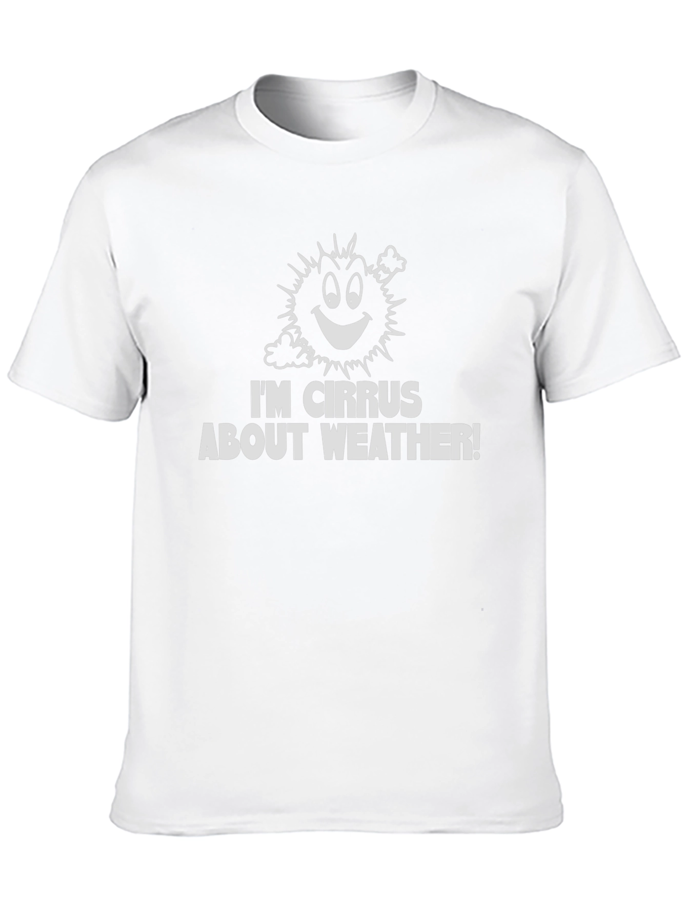 Black Funny Weather T-Shirt: I'm Cirrus About Weather! view 10