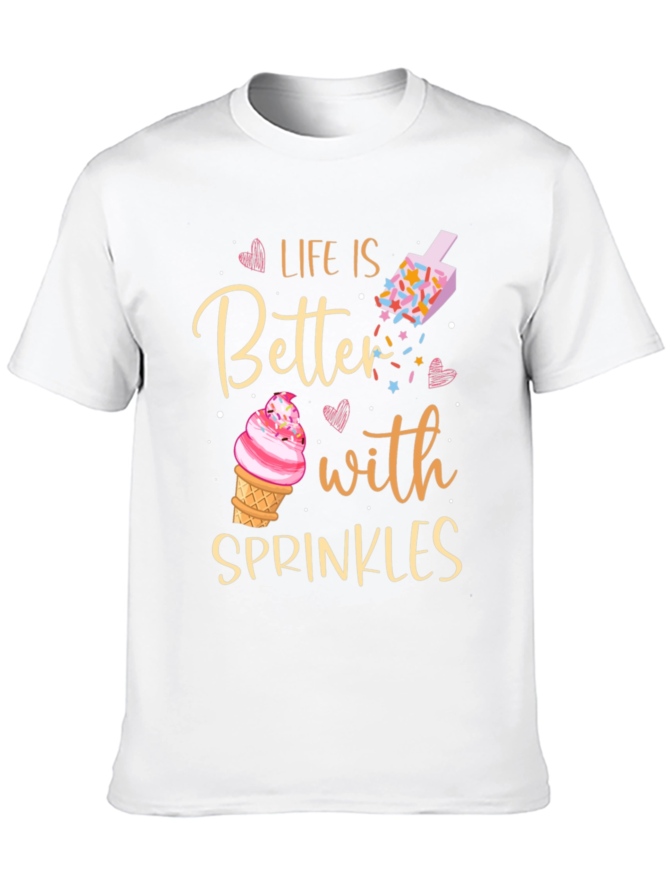 Black Life is Better with Sprinkles T-Shirt view 10