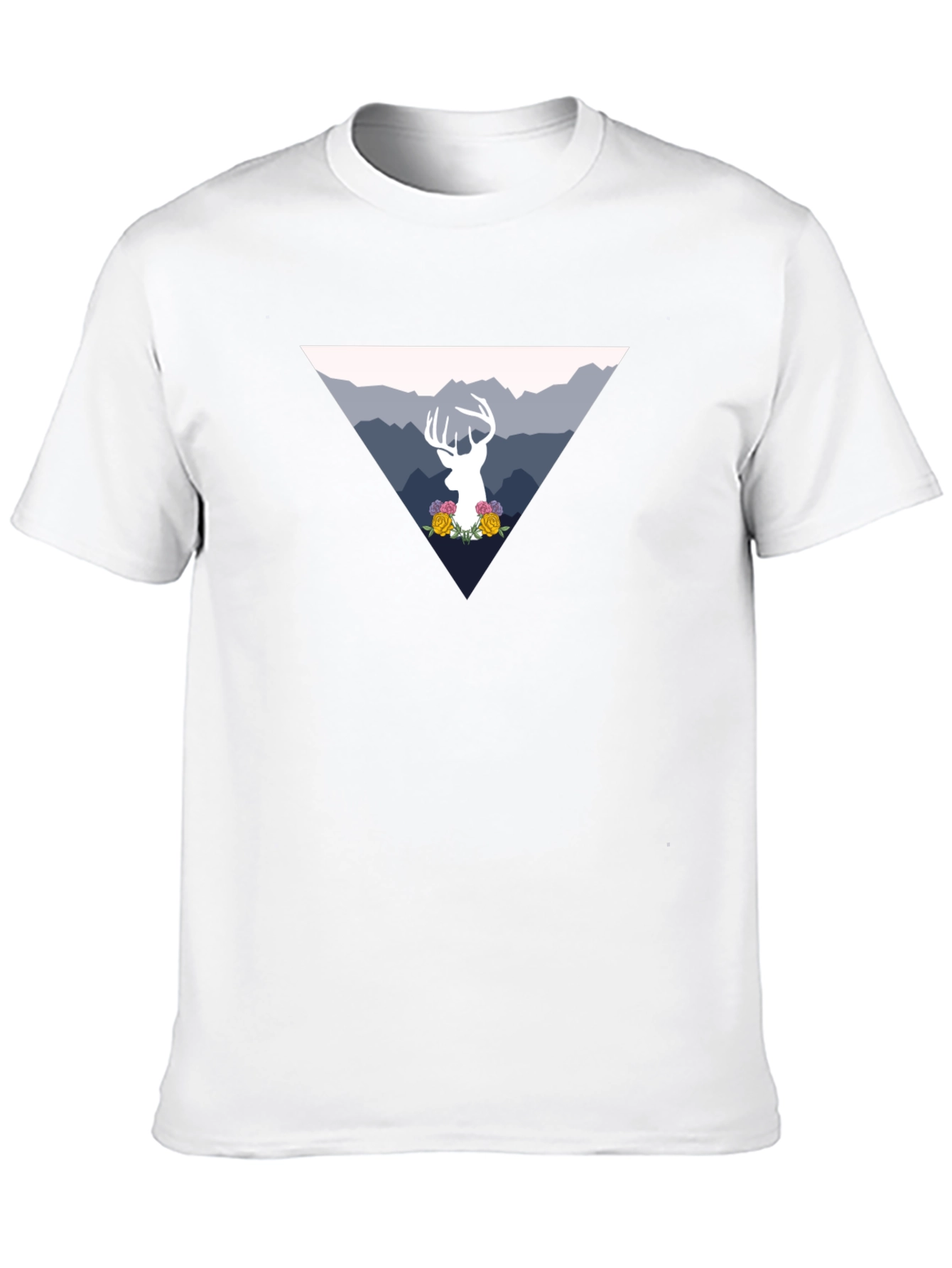 Black Deer Mountain Graphic Tee - Black Unisex T-Shirt view 10