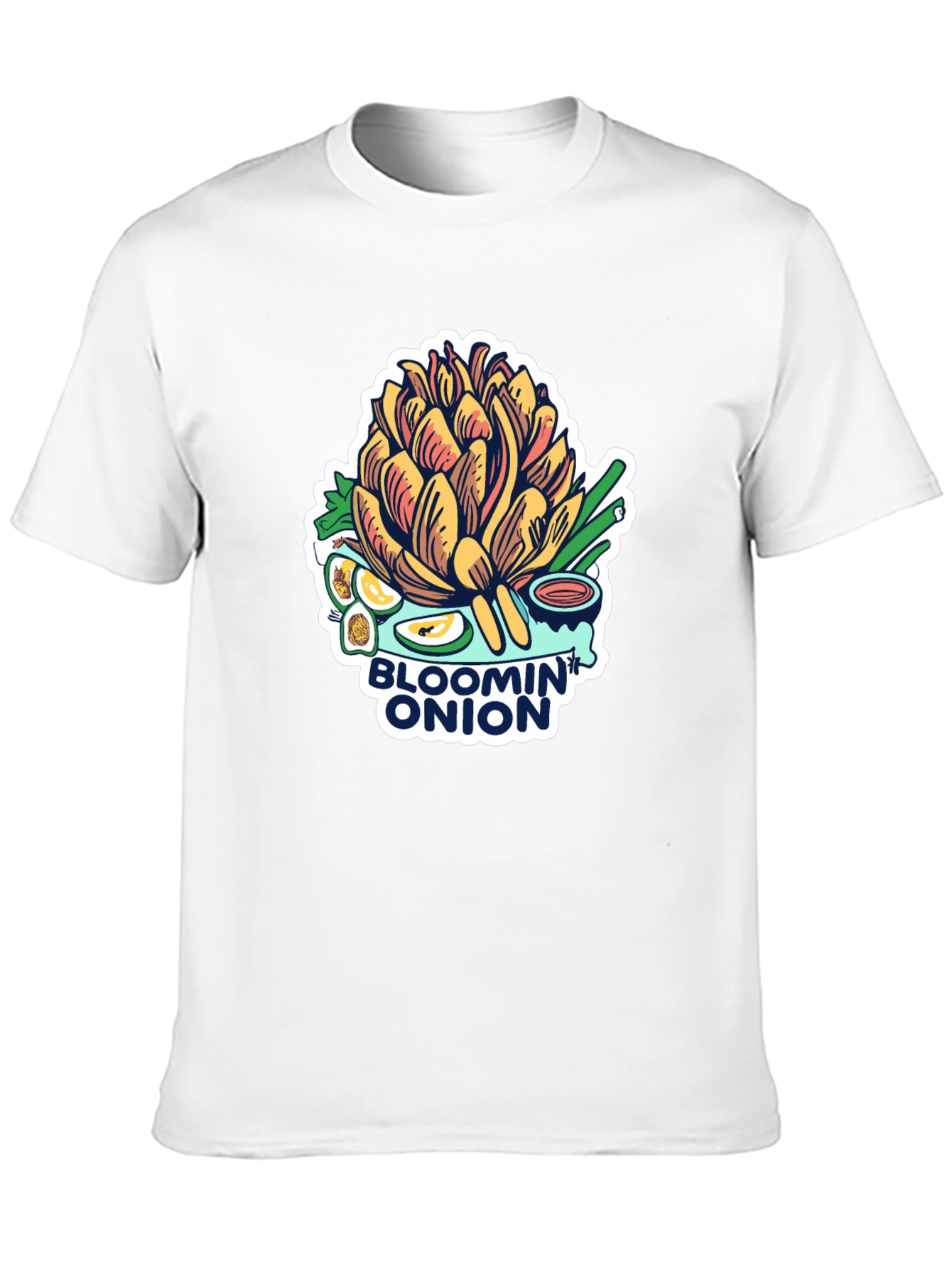 Black Bloomin' Onion Graphic Tee - Foodie T-Shirt view 10