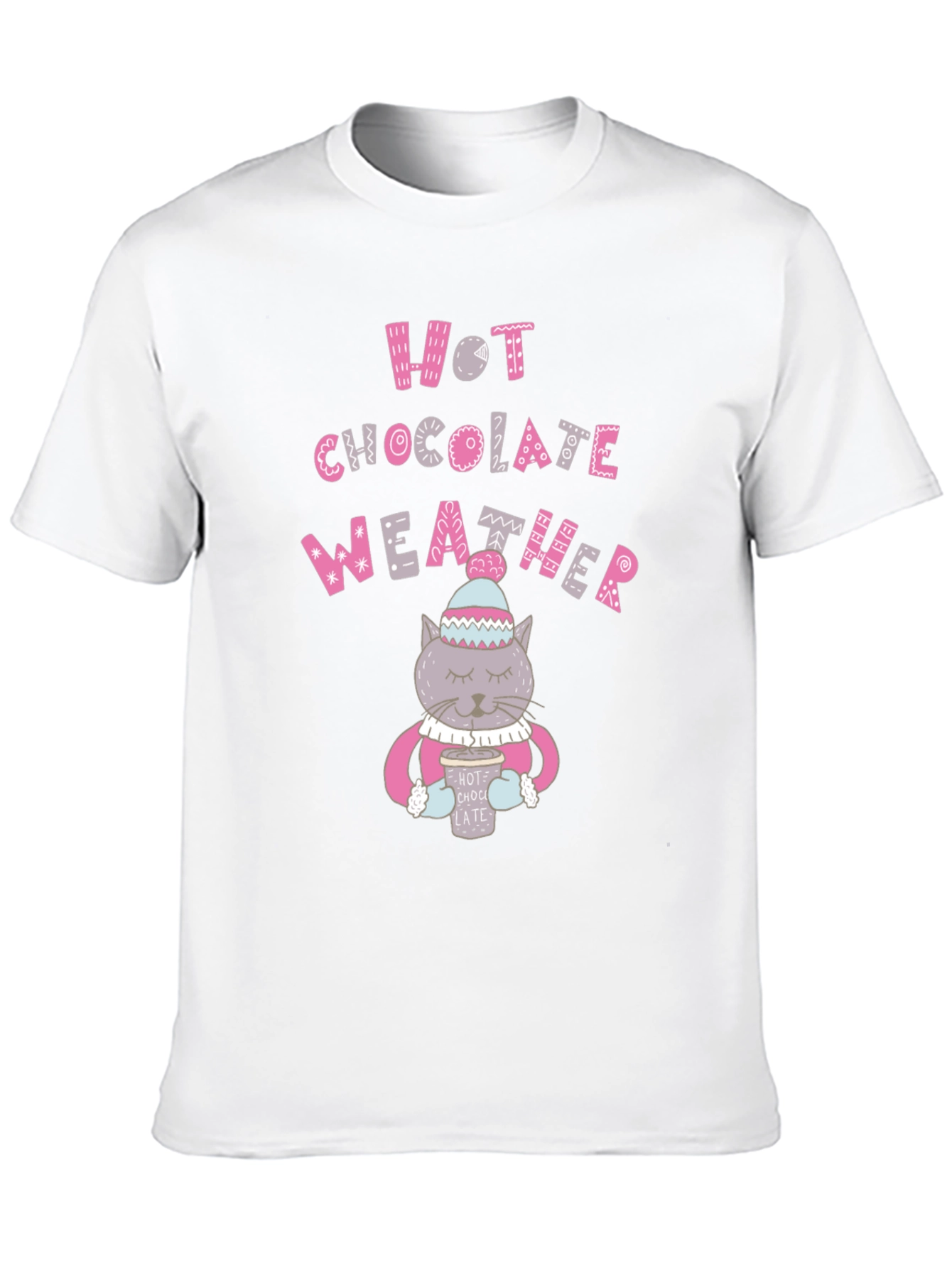 Black Hot Chocolate Weather Graphic T-Shirt view 10