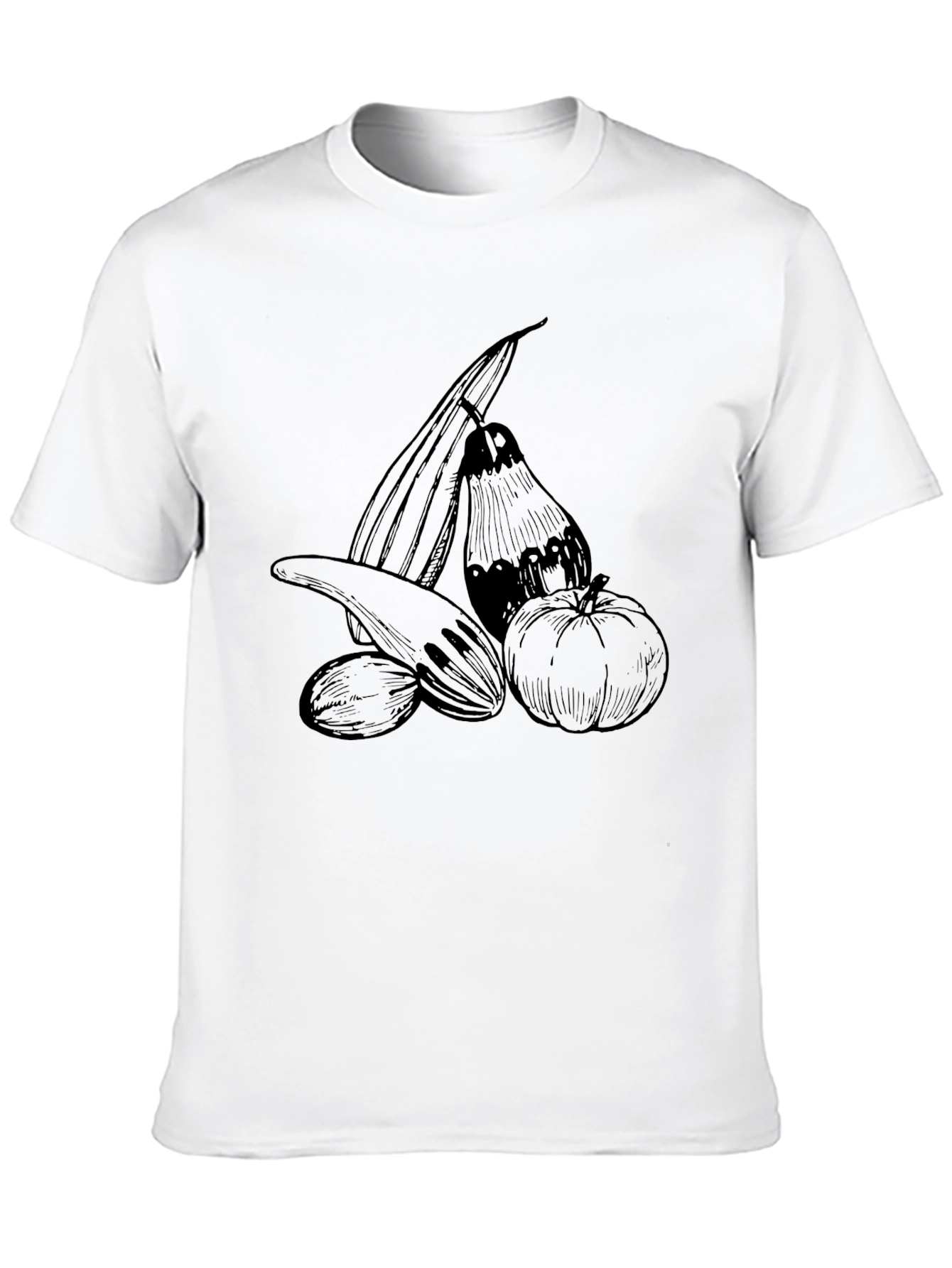 Harvest Vegetables Graphic T-Shirt, Black - 10