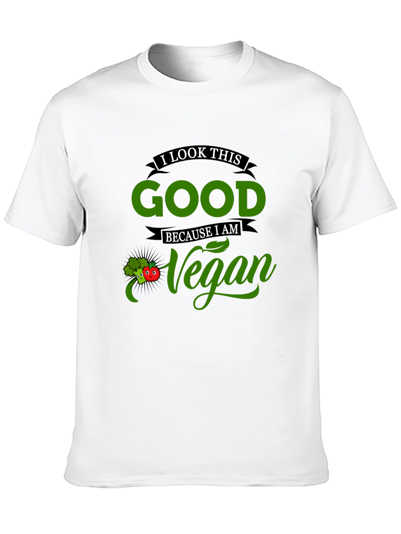 Black Vegan Lifestyle Graphic Tee - Look Good Feel Good view 10