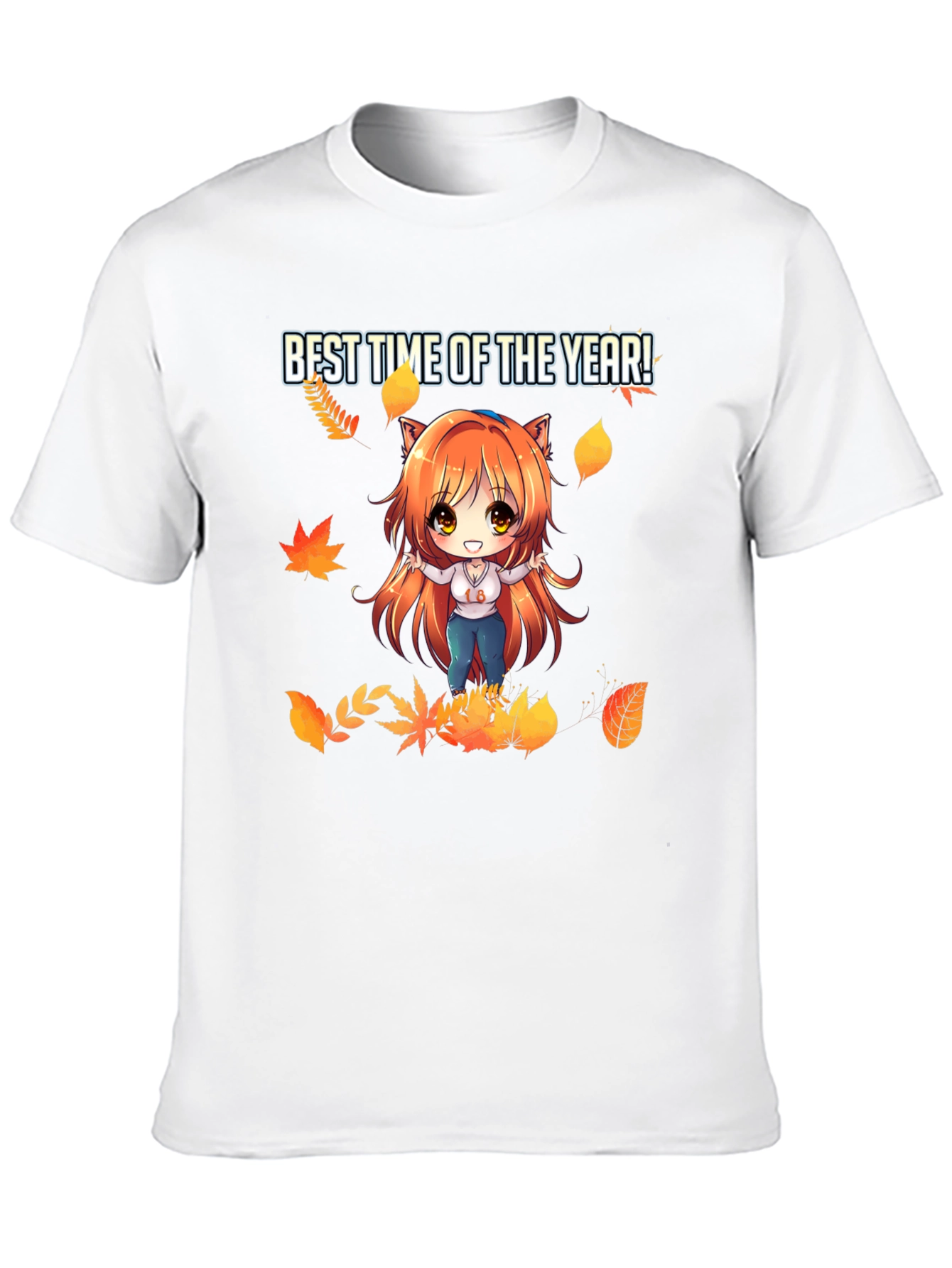 Black Anime Fall T-Shirt - Best Time of the Year! view 10
