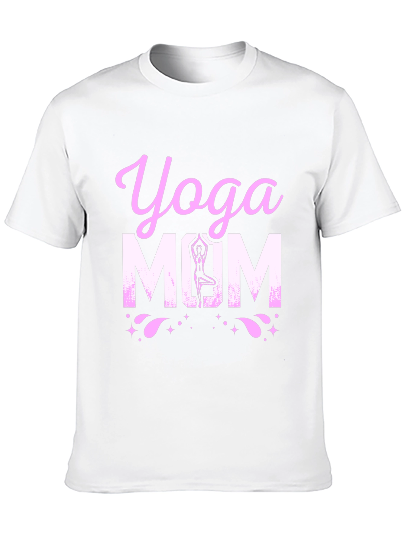 Black Yoga Mom Black Graphic T-Shirt view 10
