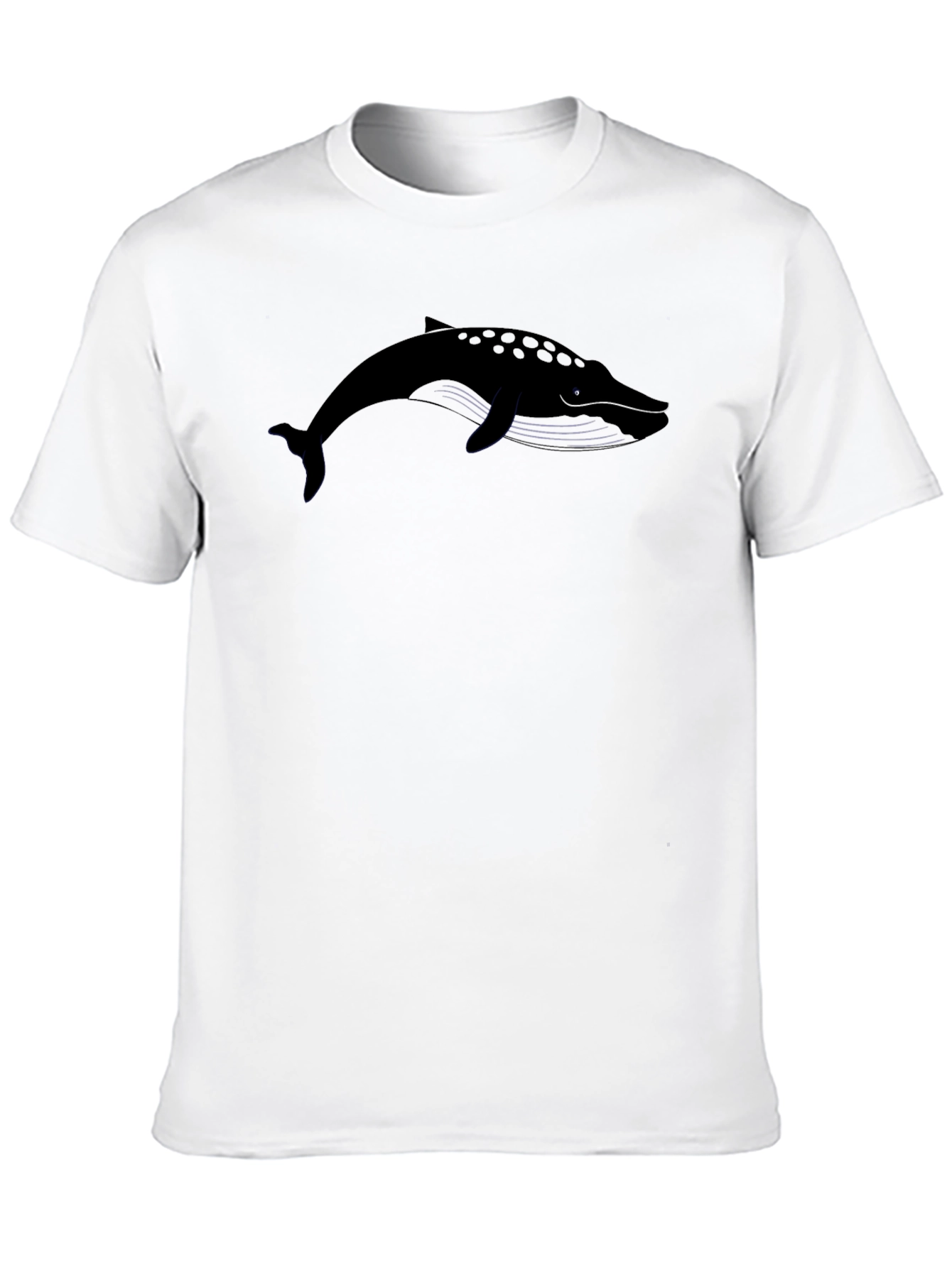 Black Whale Graphic Tee - Black Cotton Blend view 10