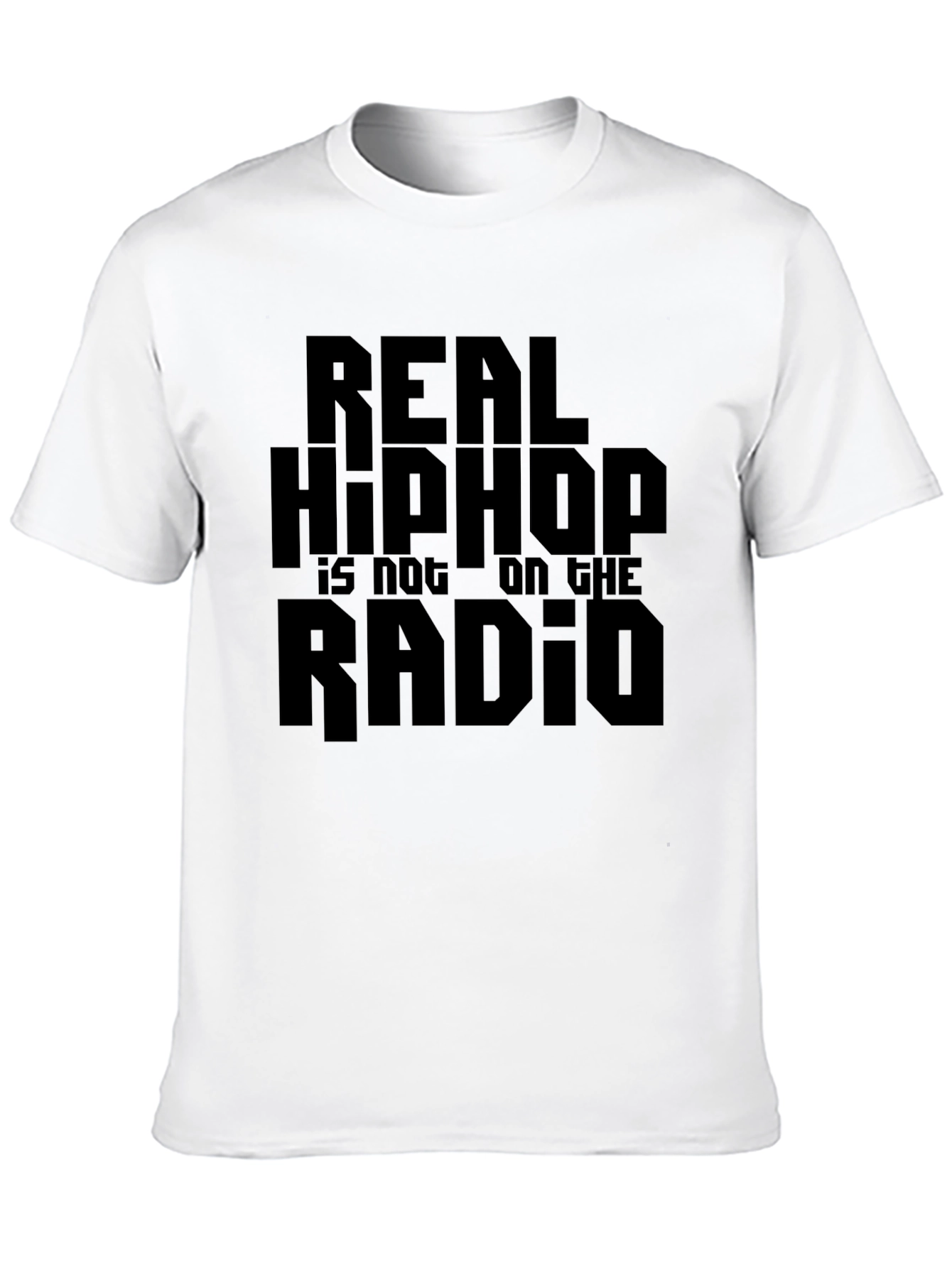 Black Real Hip Hop Tee - Black Graphic T-Shirt view 10