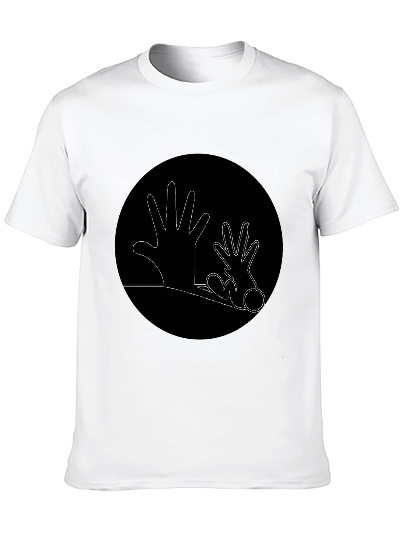 Black Hands Graphic Black T-Shirt view 10