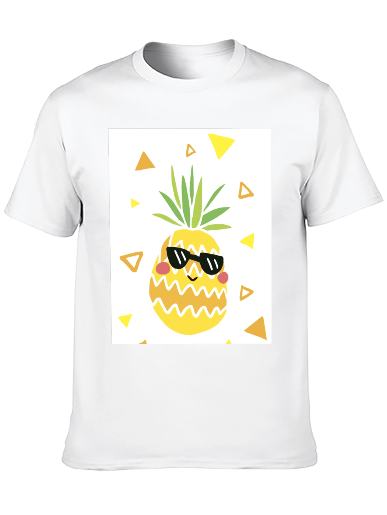 Black Cool Pineapple Graphic T-Shirt - Black Casual Tee view 10