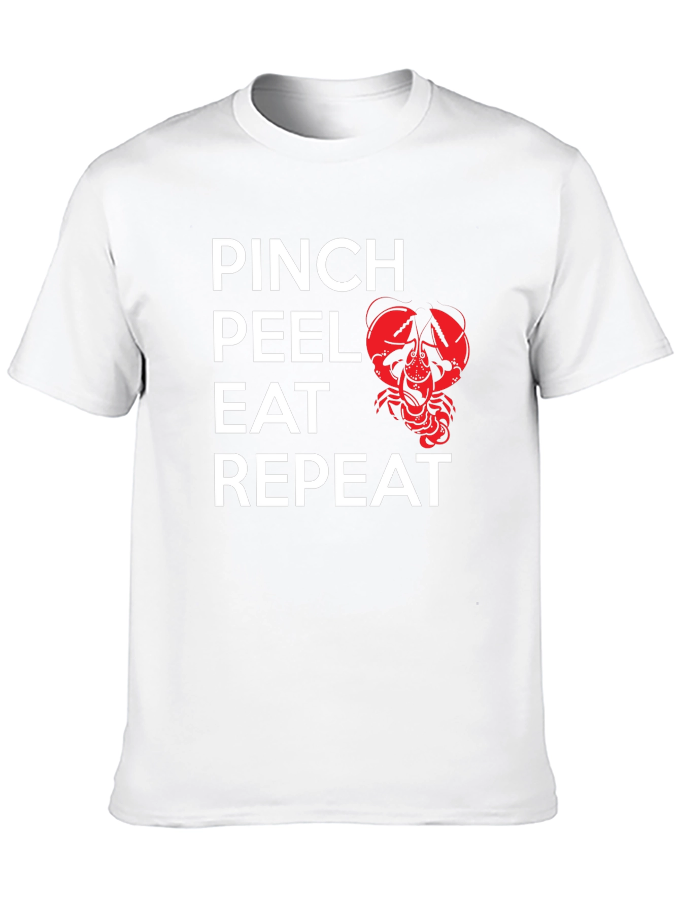 Pinch Peel Eat Repeat Crawfish Graphic Tee - 10