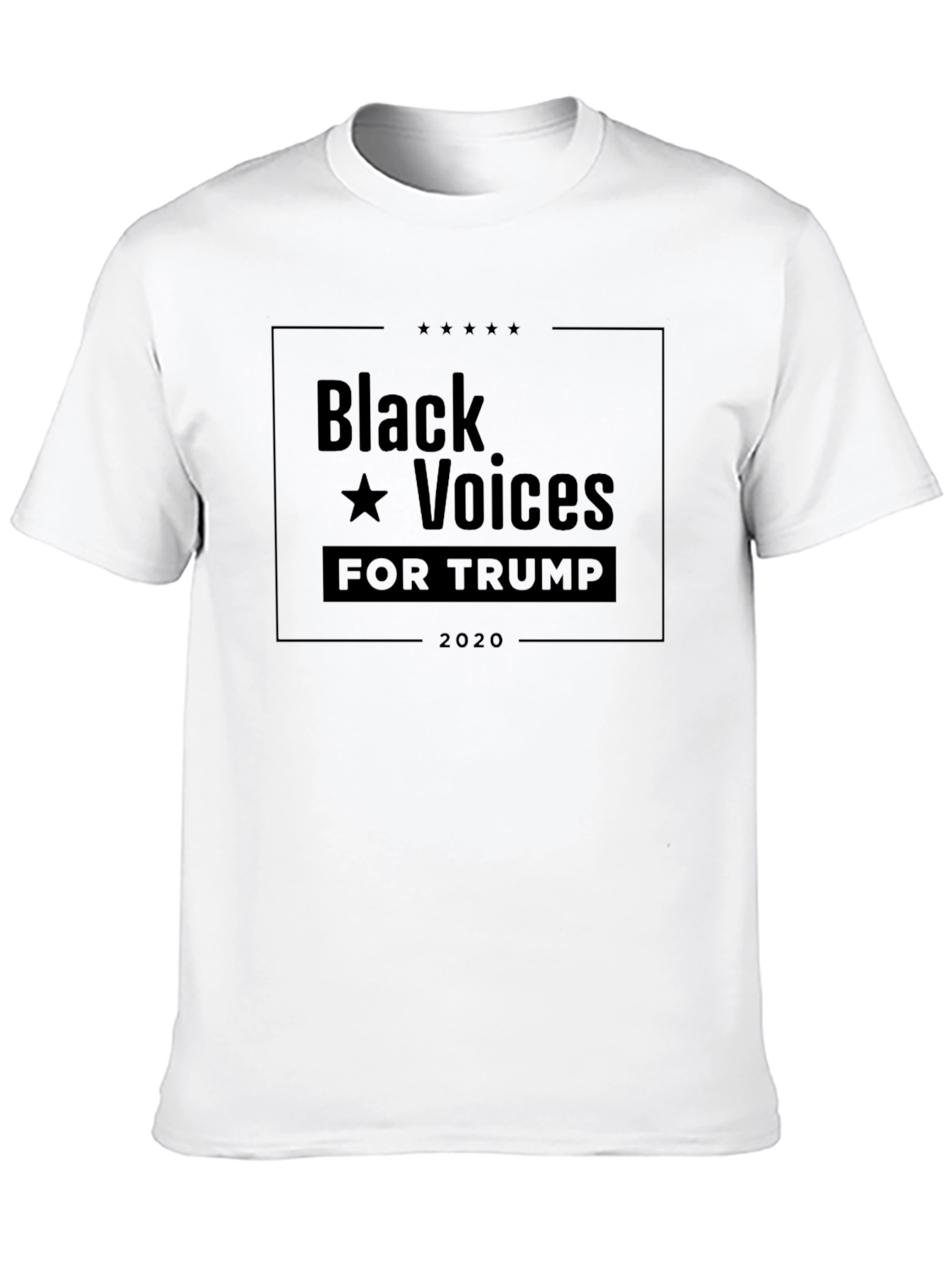 Black Black Voices for Trump 2020 T-Shirt view 10