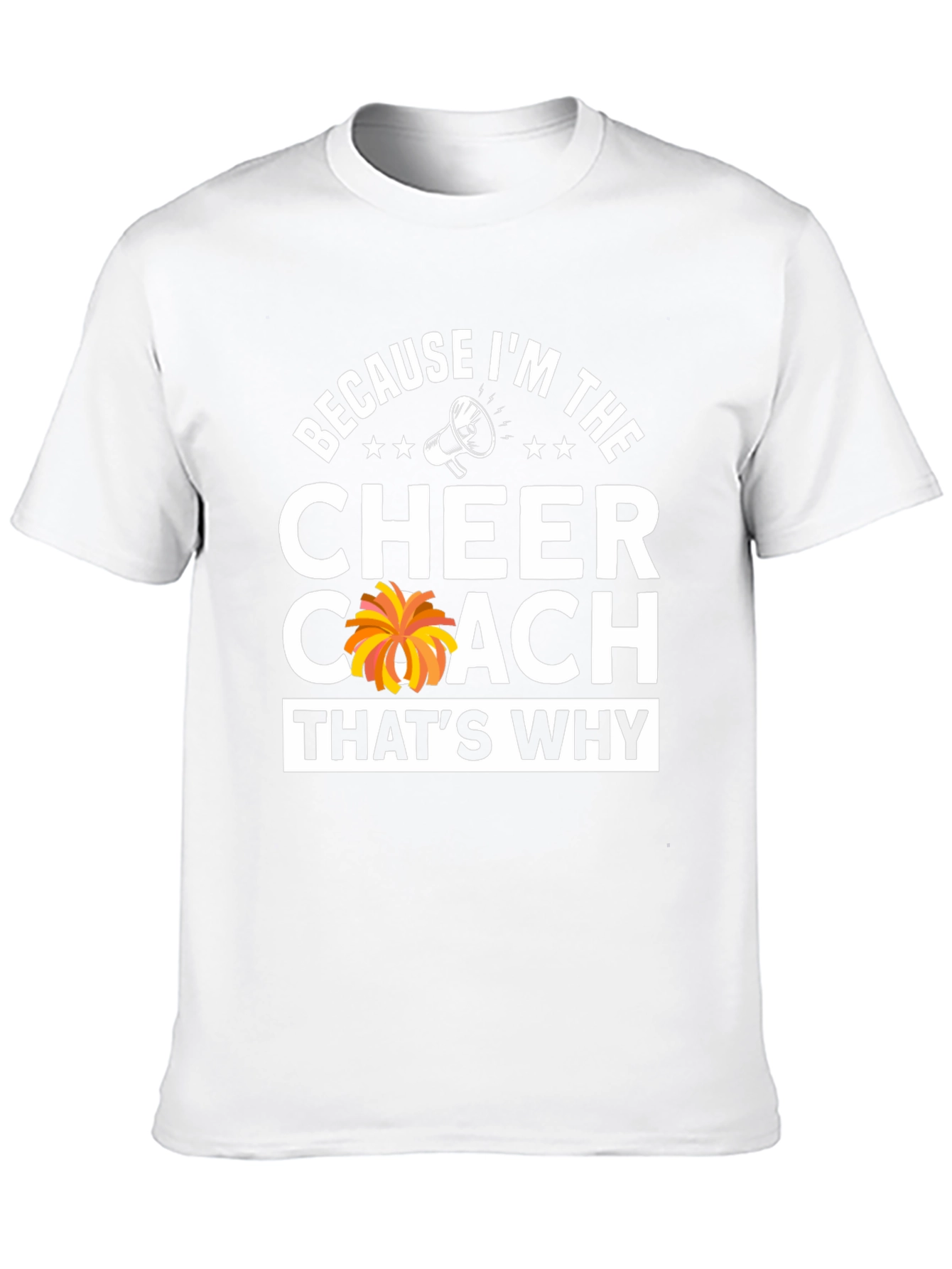 Black Cheer Coach T-Shirt: Because I'm The Cheer Coach! view 10