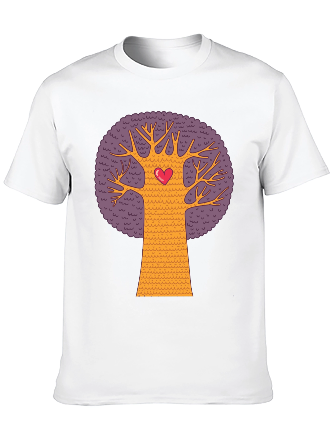 Black Heart Tree Graphic Tee - Black Cotton Blend T-Shirt view 10