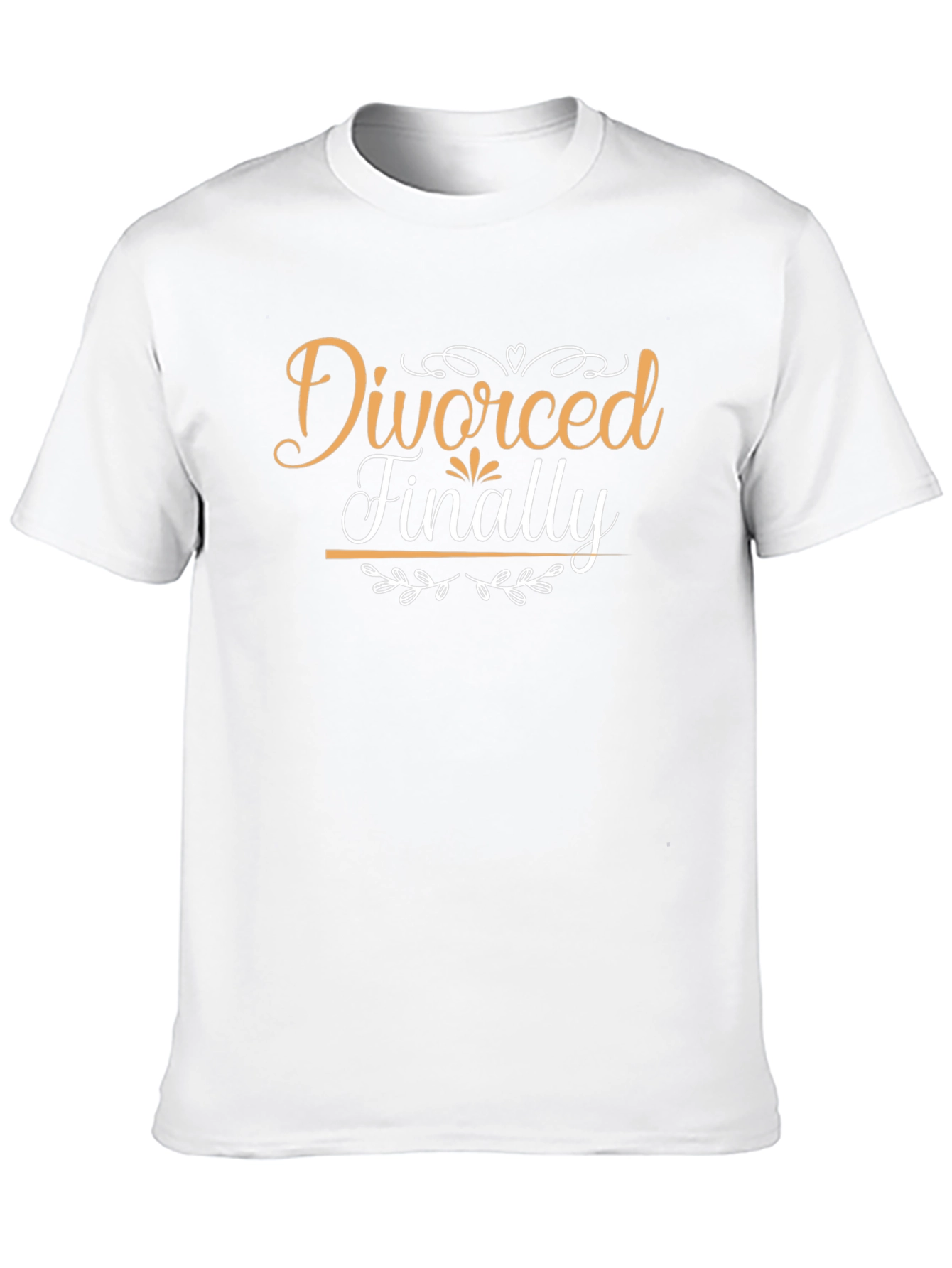 Black Divorced Finally Graphic Tee view 10