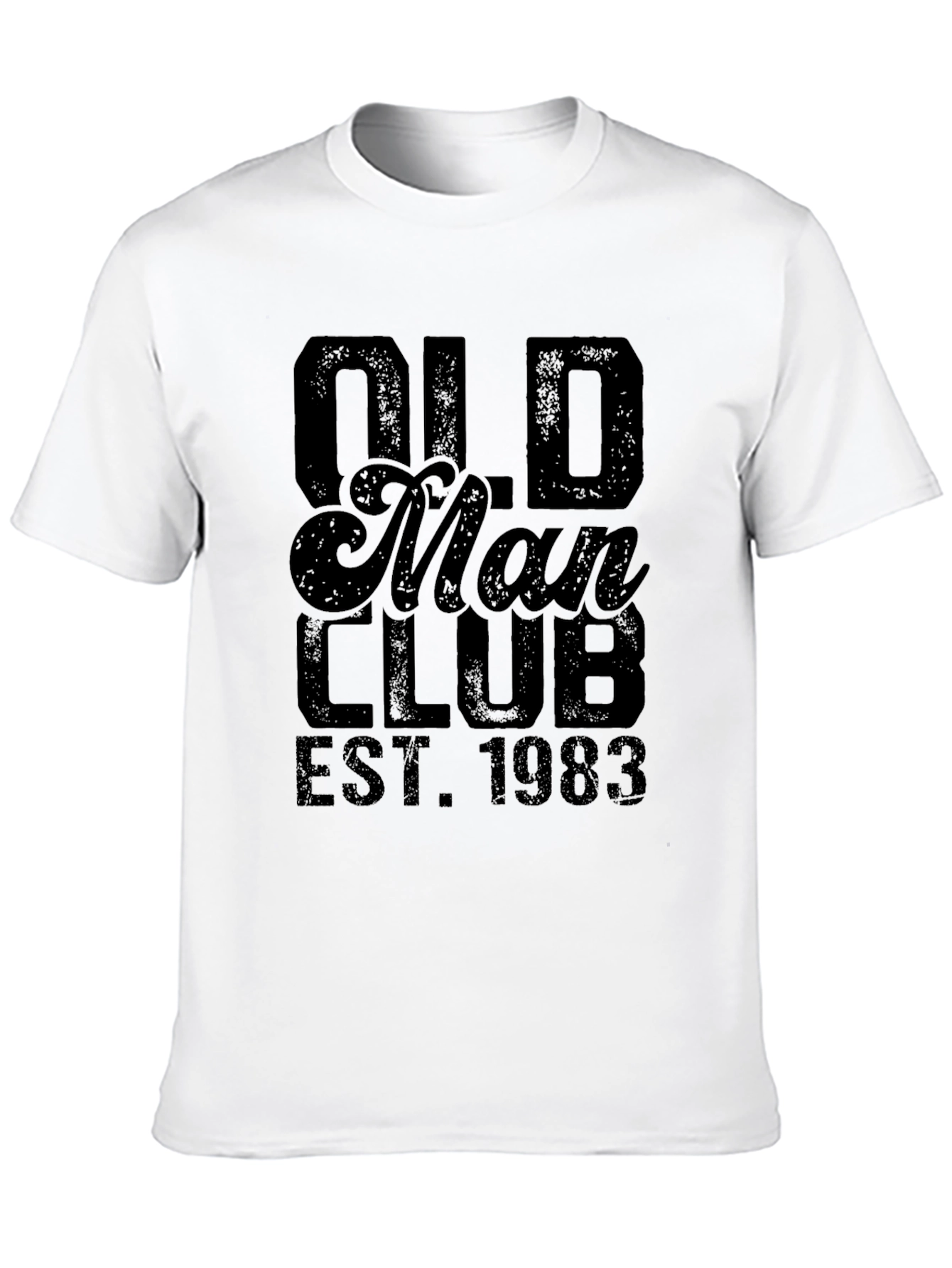 Black Old Man Club EST. 1983 Black Graphic T-Shirt view 10