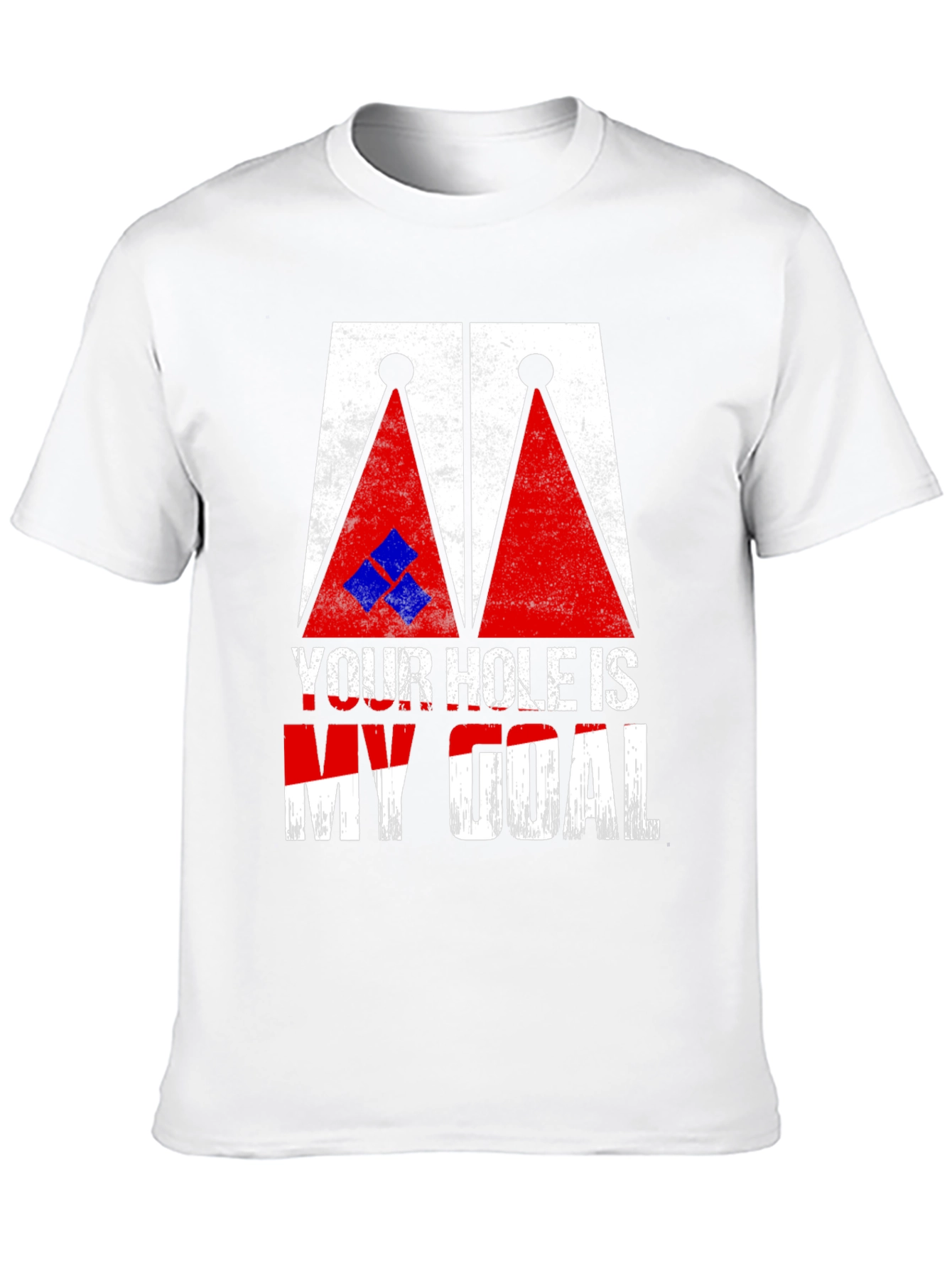 Black Cornhole T-Shirt: Your Hole Is My Goal Tee view 10