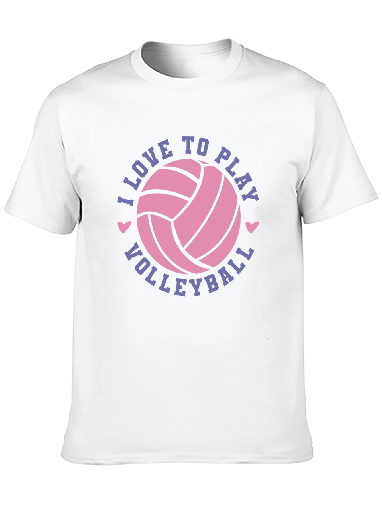 Black I Love to Play Volleyball Graphic Tee Shirt view 10