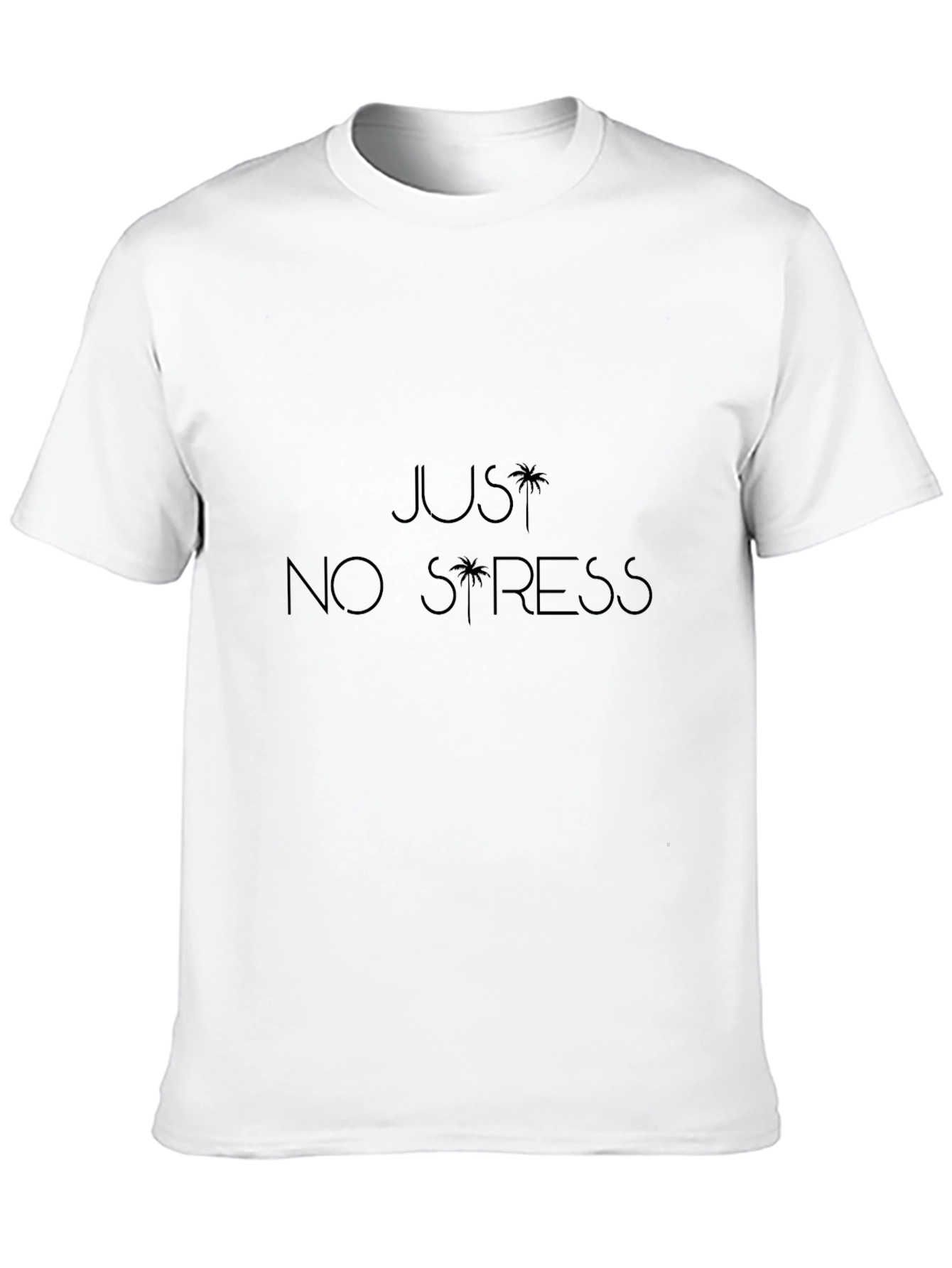 Black Just No Stress Black Tee view 10