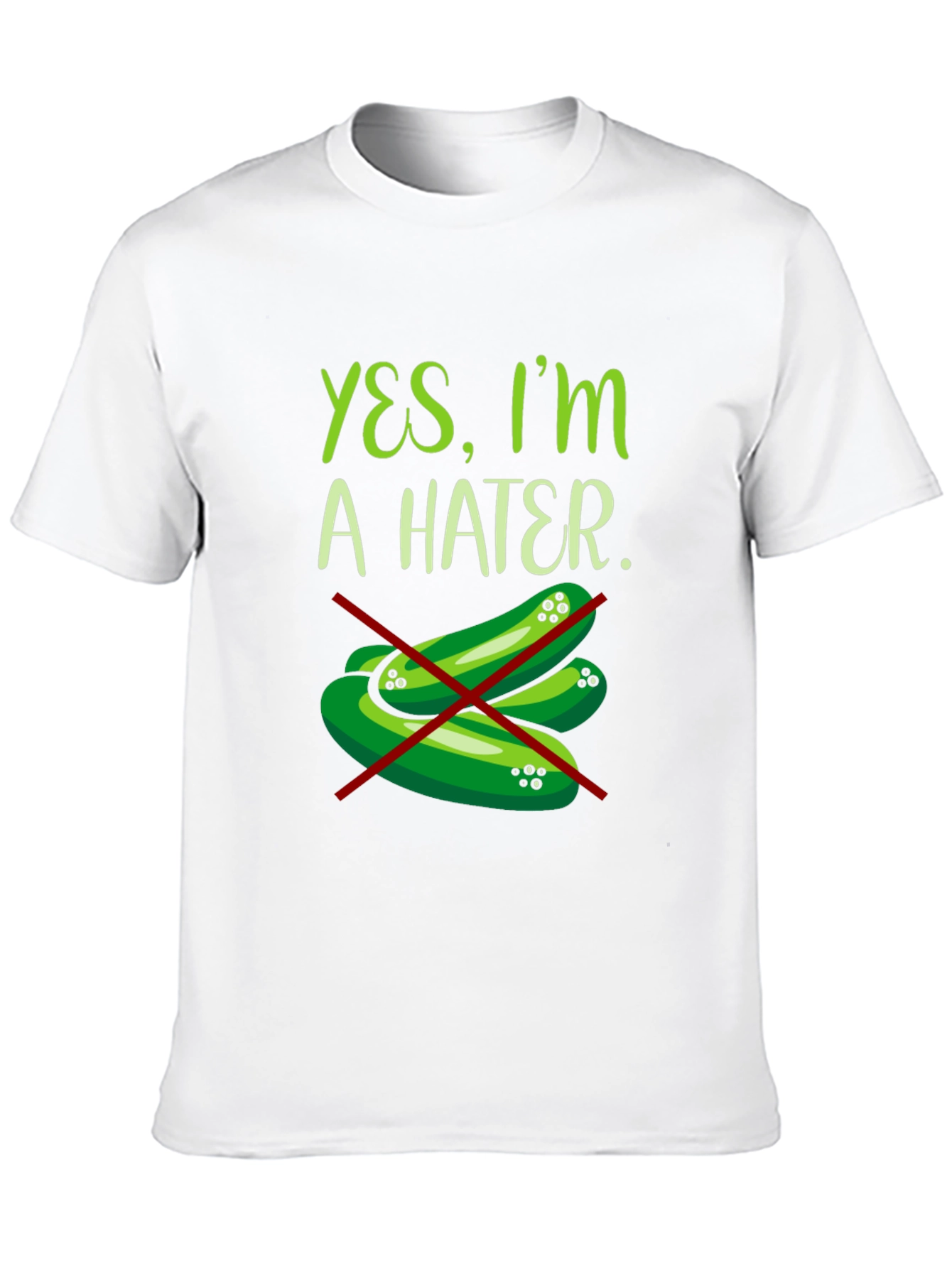 Black Yes, I'm a Hater Pickle T-Shirt view 10