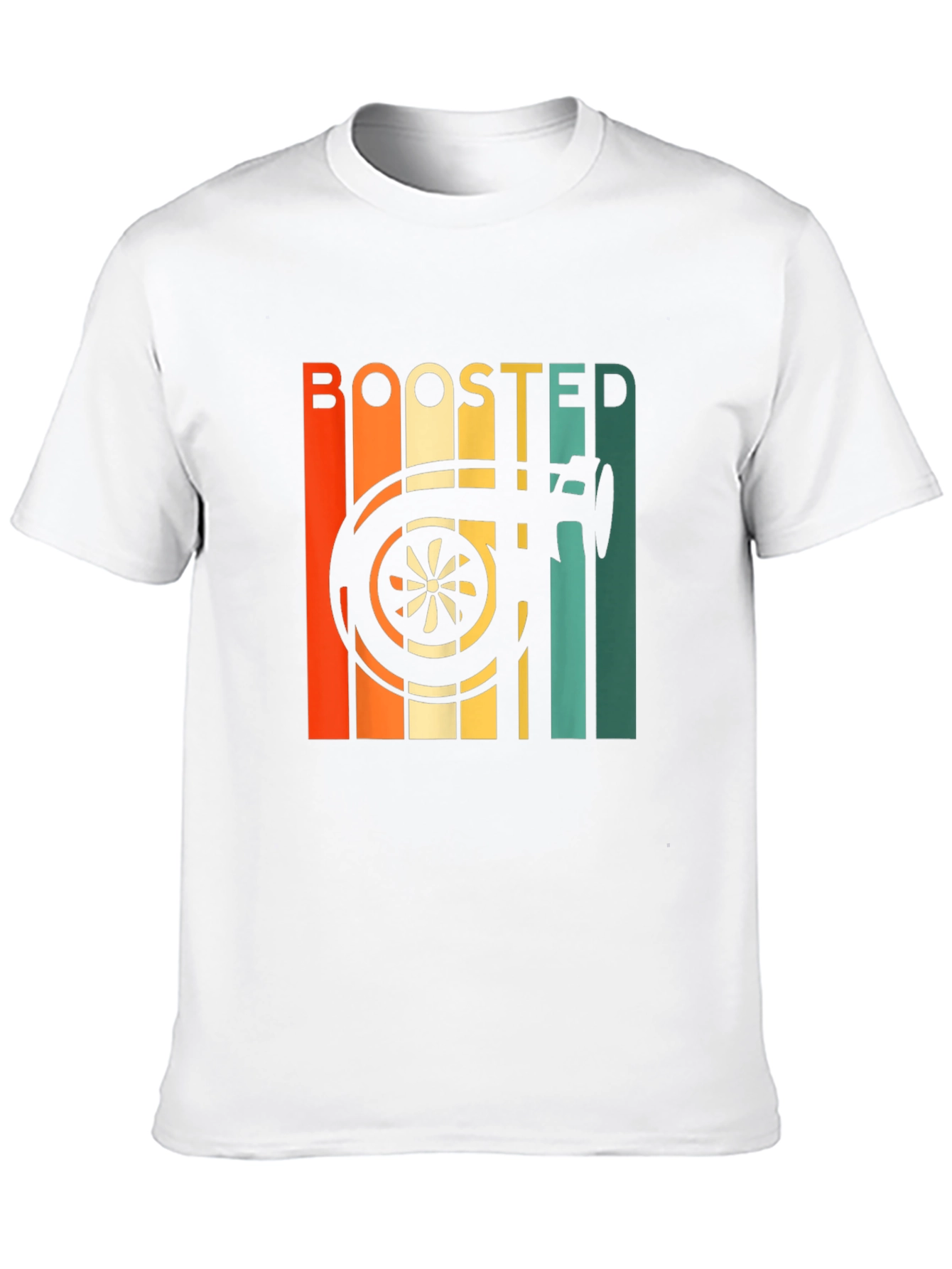 Black Boosted Turbo T-Shirt - Automotive Enthusiast Style view 10