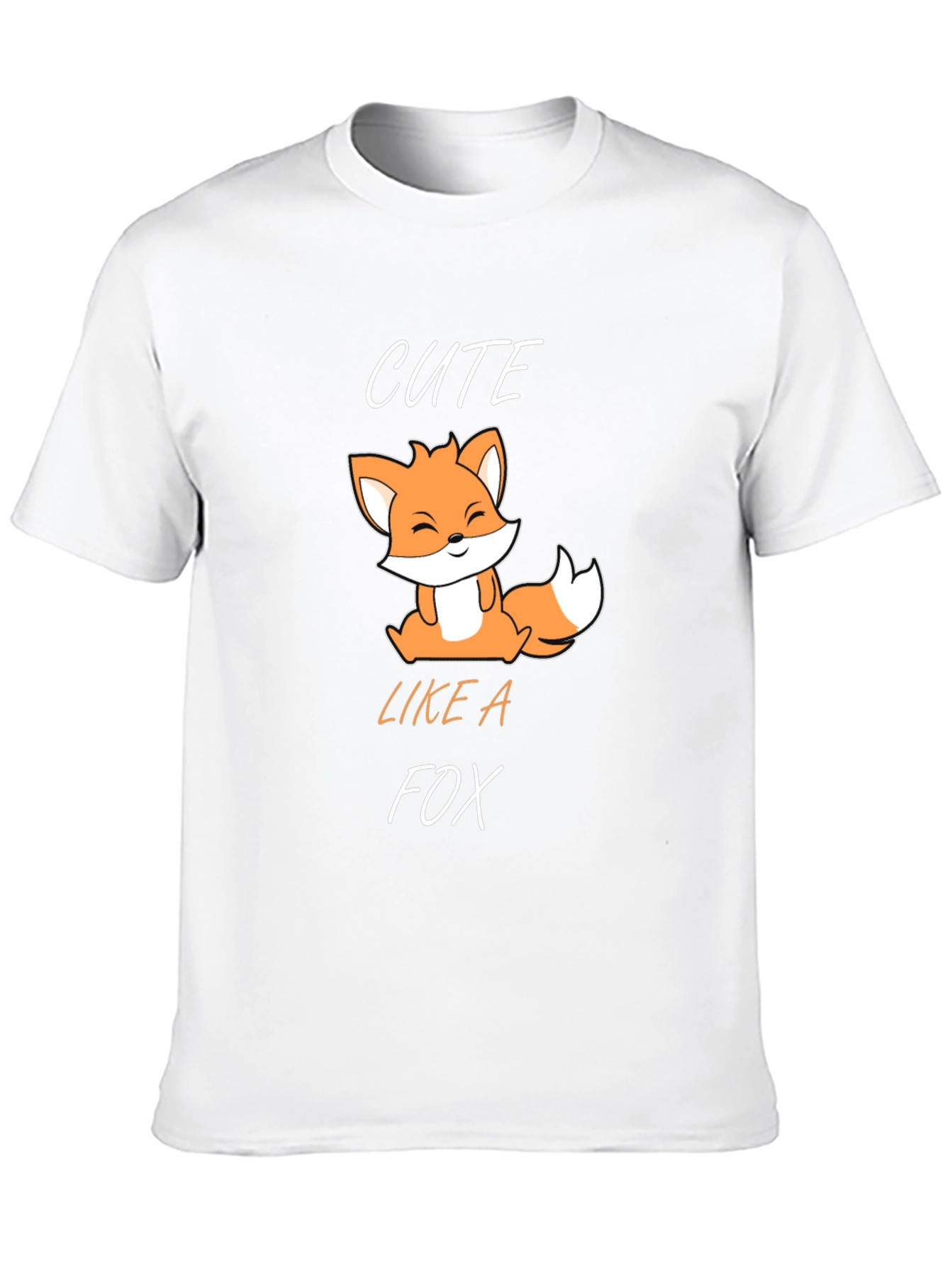 Black Cute Fox Graphic T-Shirt - Black view 10