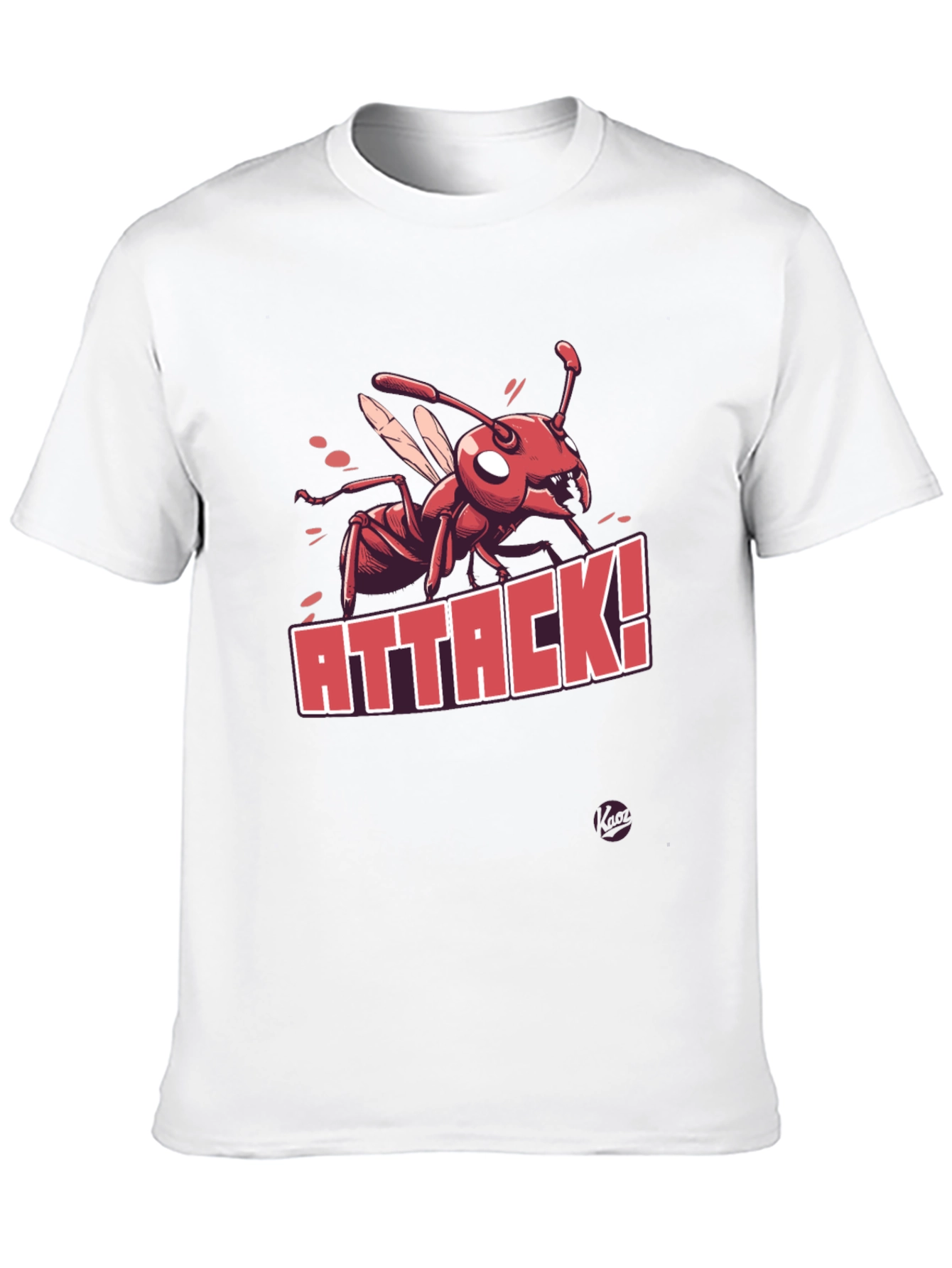 Black Ant Attack Graphic T-Shirt - Men's Black Tee view 10