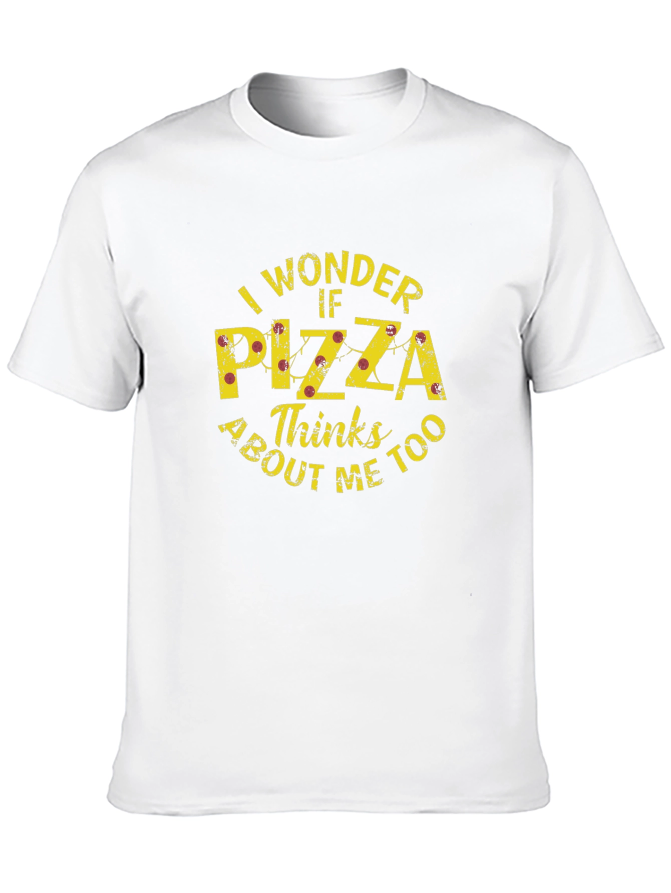 Black Funny Pizza Lover Graphic T-Shirt view 10