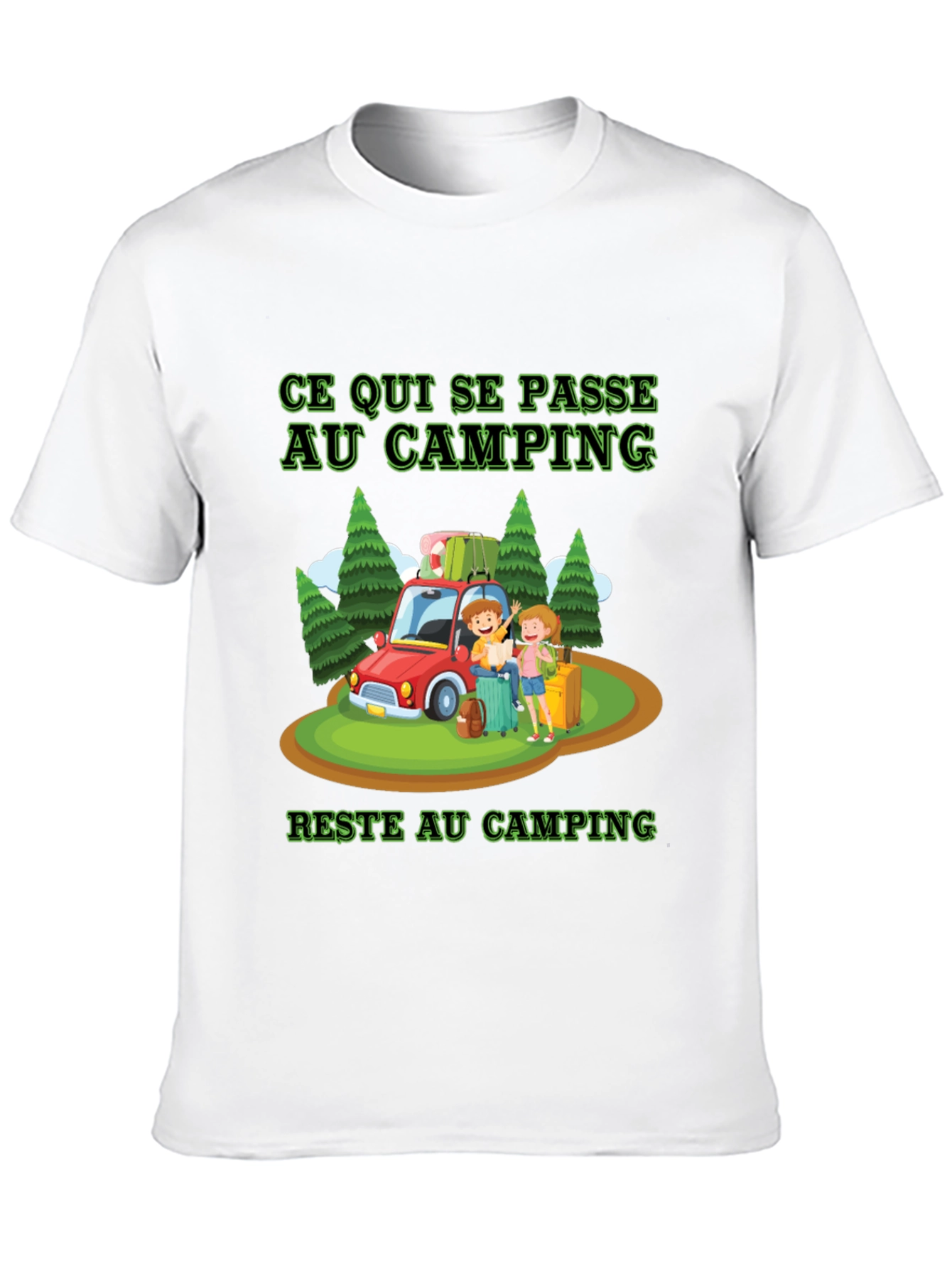 Black Camping Trip T-Shirt view 10