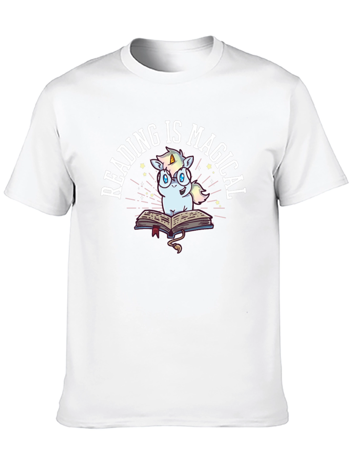 Black Reading Is Magical Unicorn T-Shirt view 10