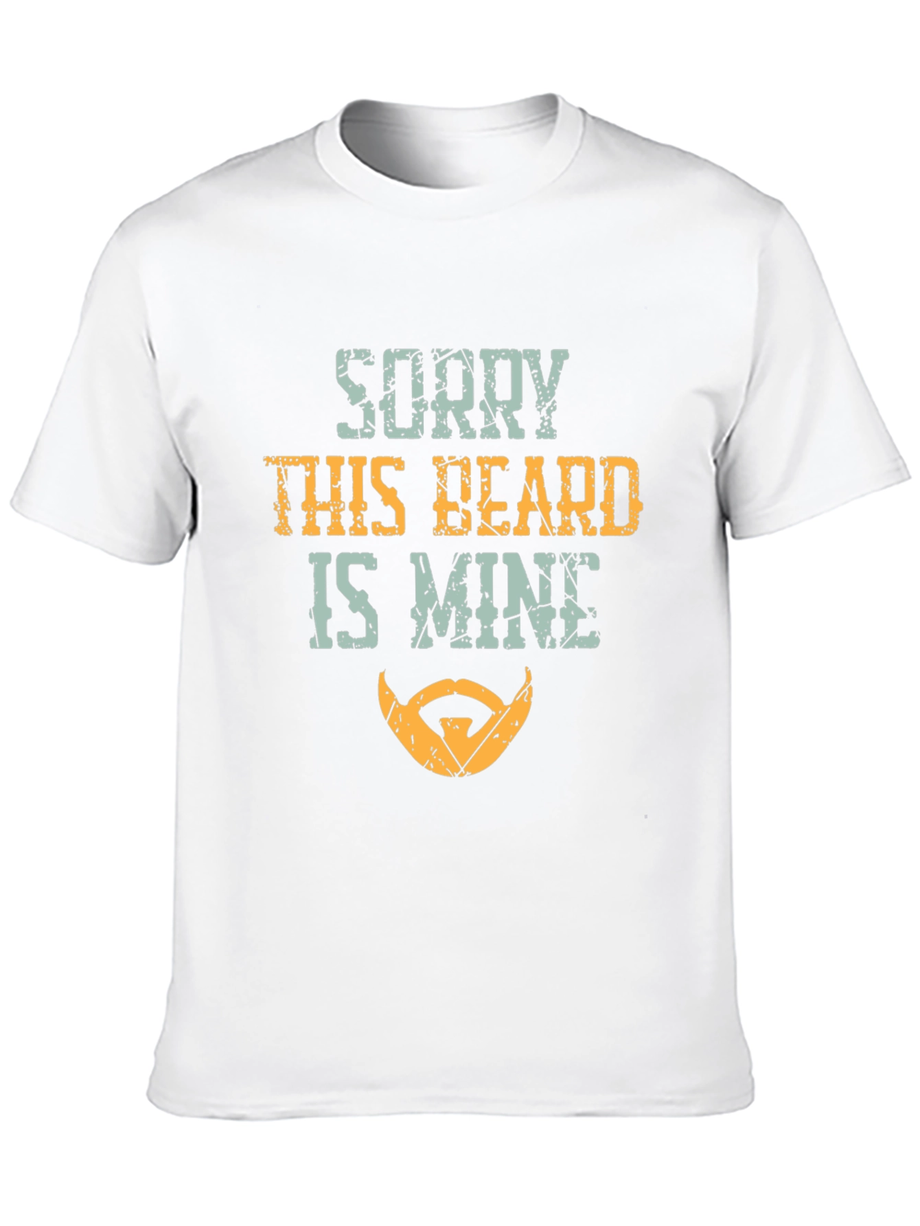 Black Sorry This Beard Is Mine T-Shirt Funny Bearded Man Tee view 10