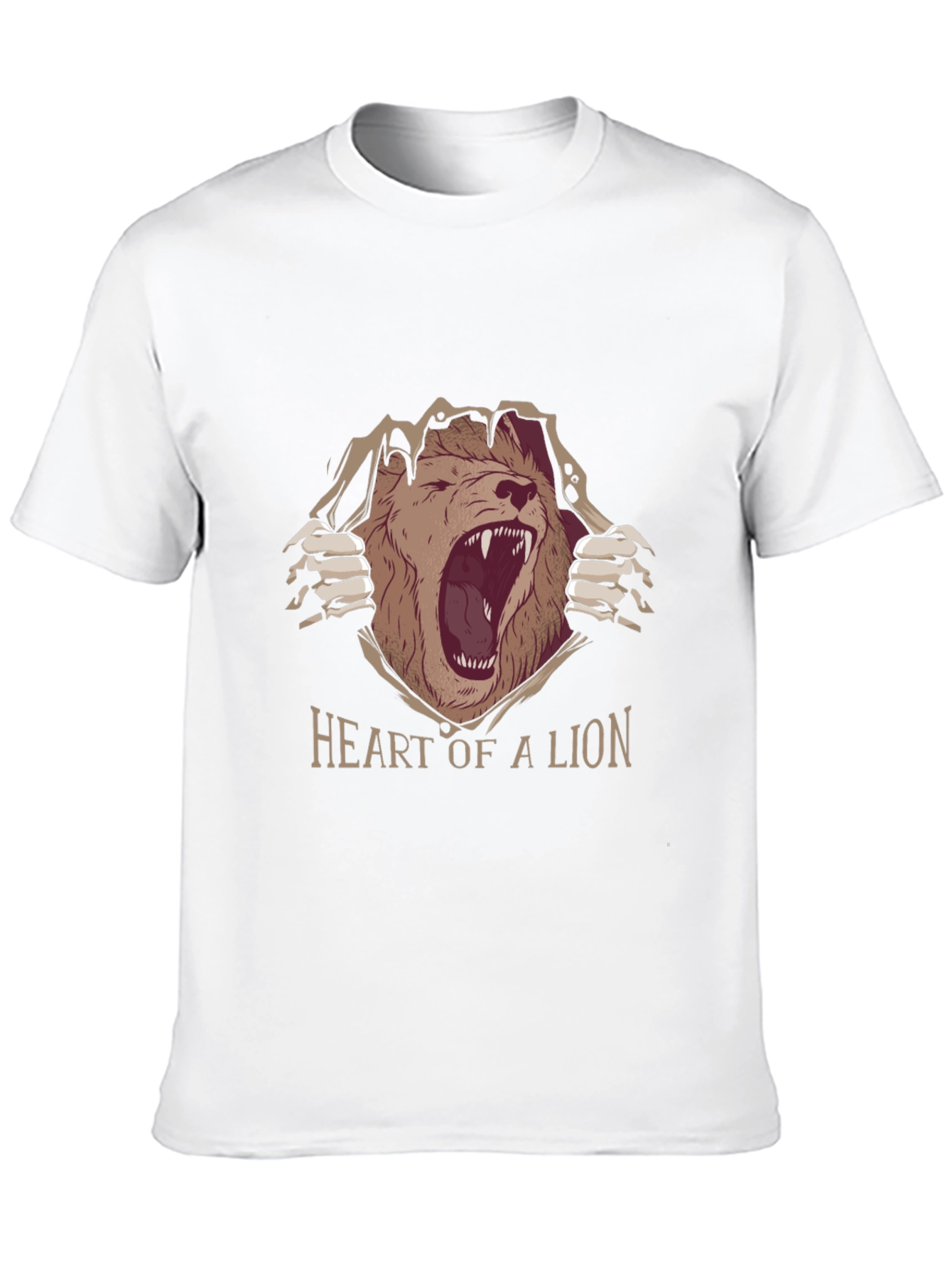 Black Heart of a Lion Graphic Tee - Black view 10